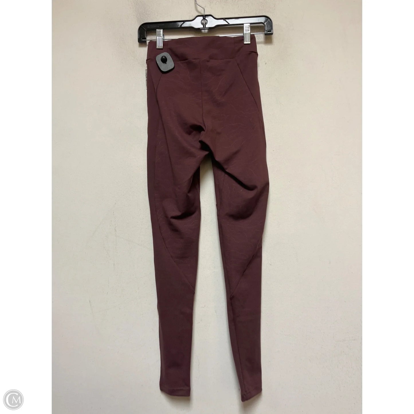 Athletic Leggings By Gym Shark In Maroon, Size: S