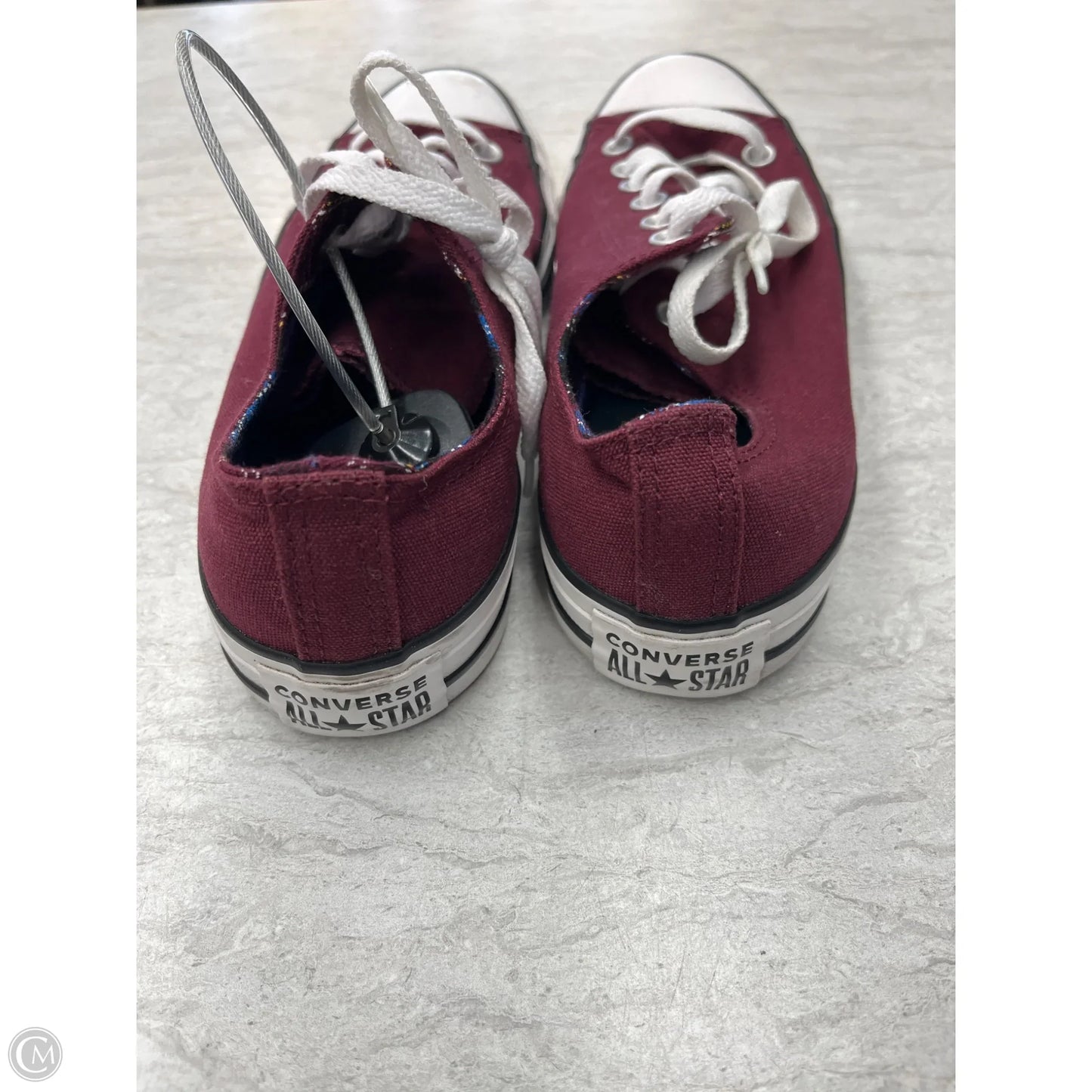 Shoes Sneakers By Converse In Maroon, Size: 9