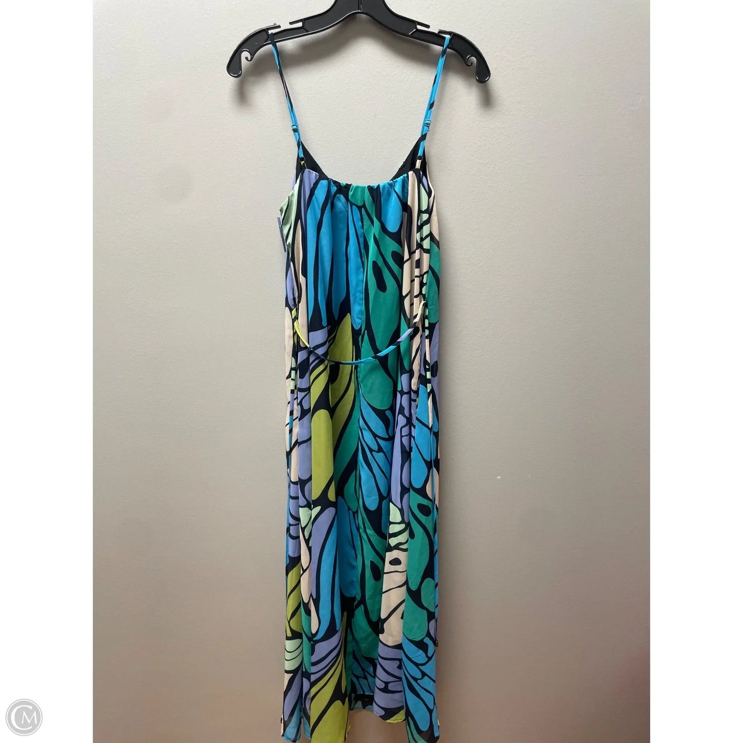 Dress Casual Maxi By Sam Edelman In Blue & Green, Size: M
