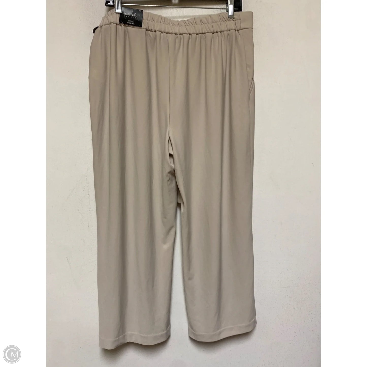 Pants Cropped By Nicole Miller In Tan, Size: 12