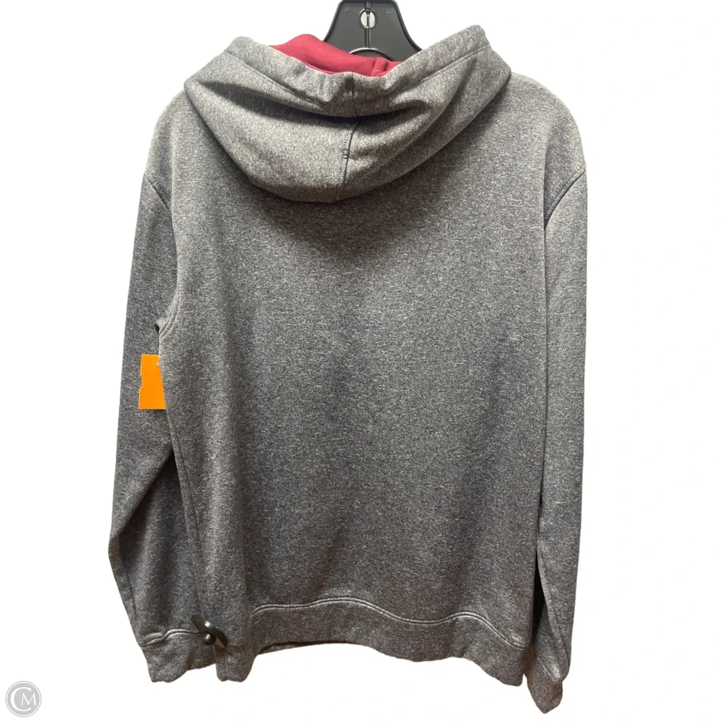 Sweatshirt Hoodie By Champion In Grey & Purple, Size: S