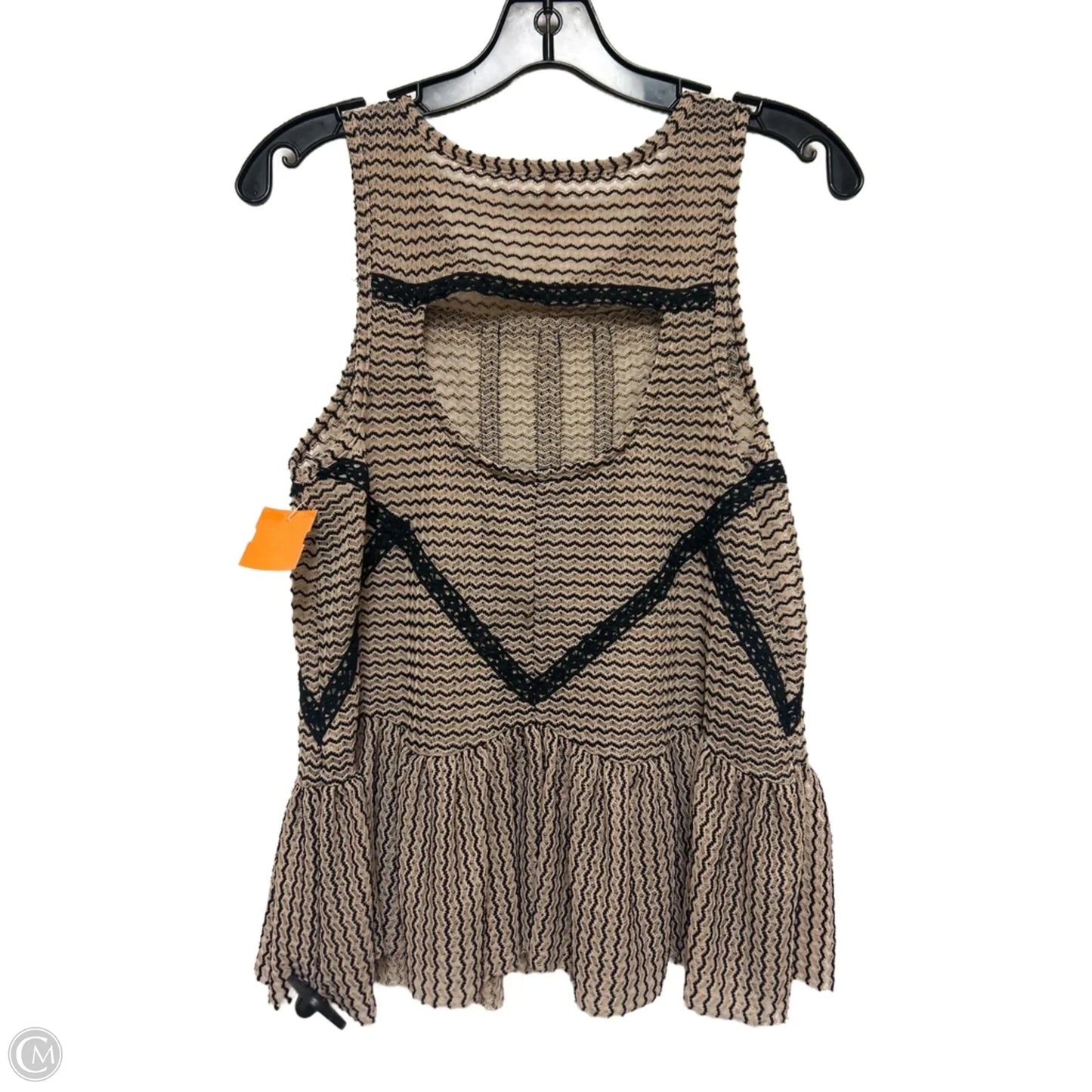 Top Sleeveless By Free People In Brown & Tan, Size: Xs