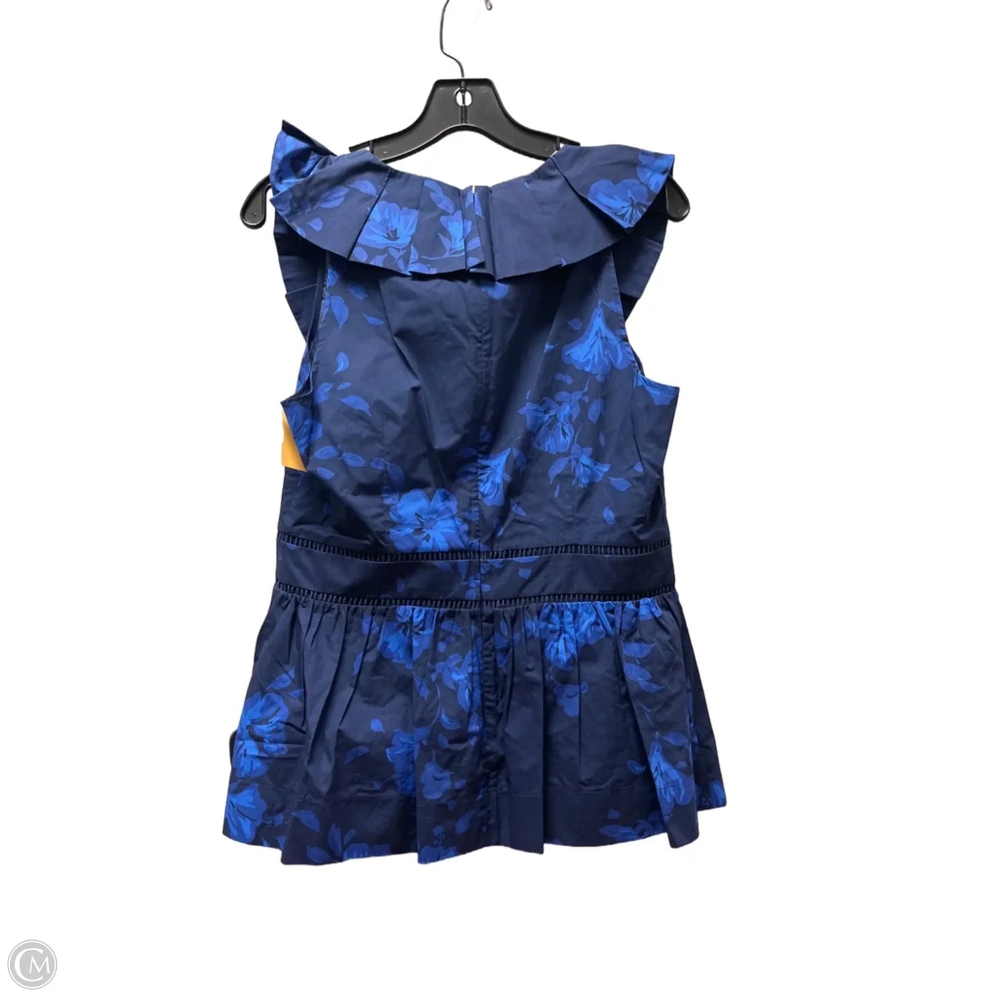 Top Sleeveless Designer By Kate Spade In Blue, Size: M