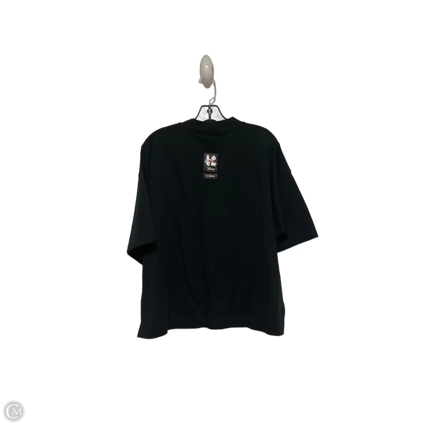 Top Short Sleeve By Uniqlo In Black, Size: S