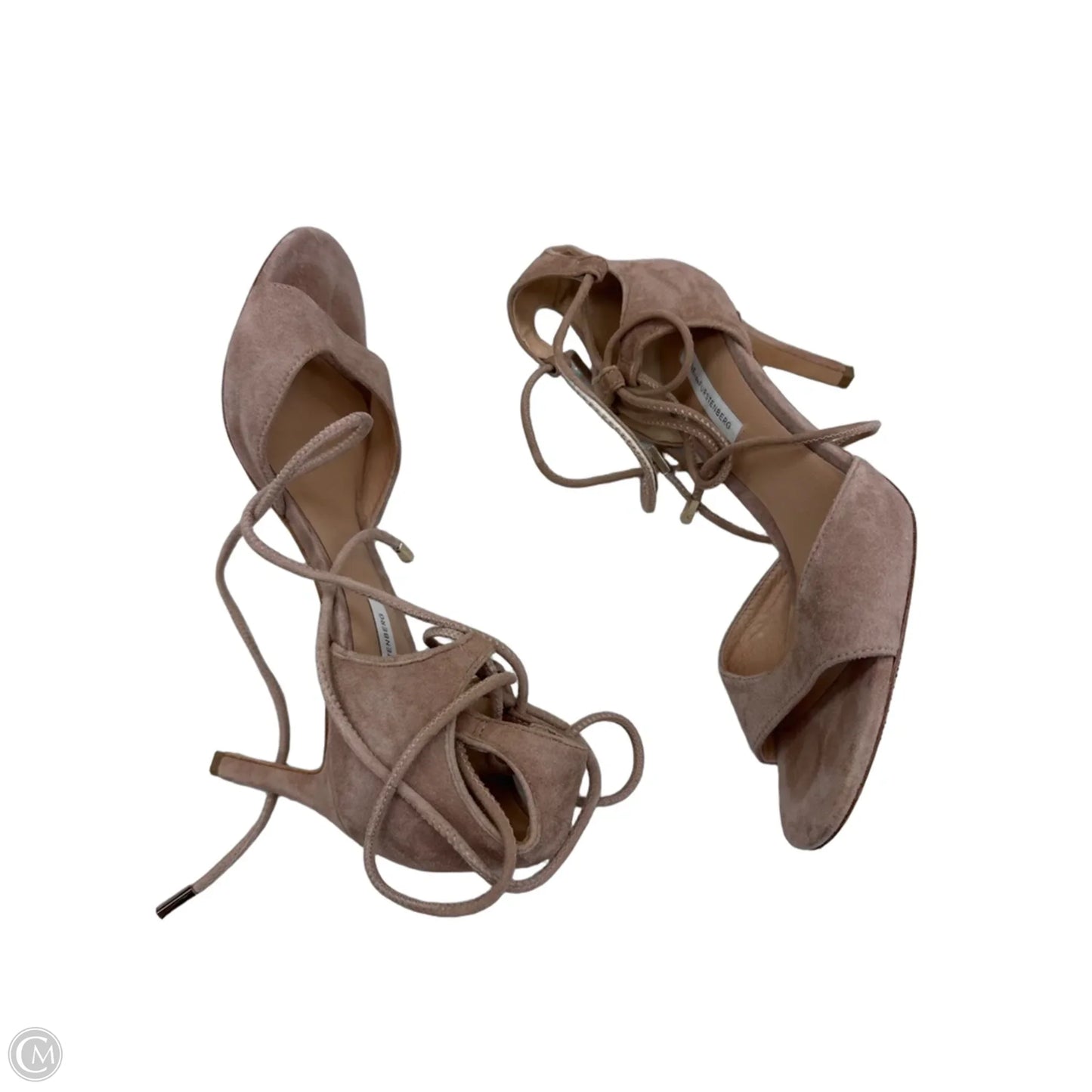 Shoes Designer By Diane Von Furstenberg In Taupe, Size: 9