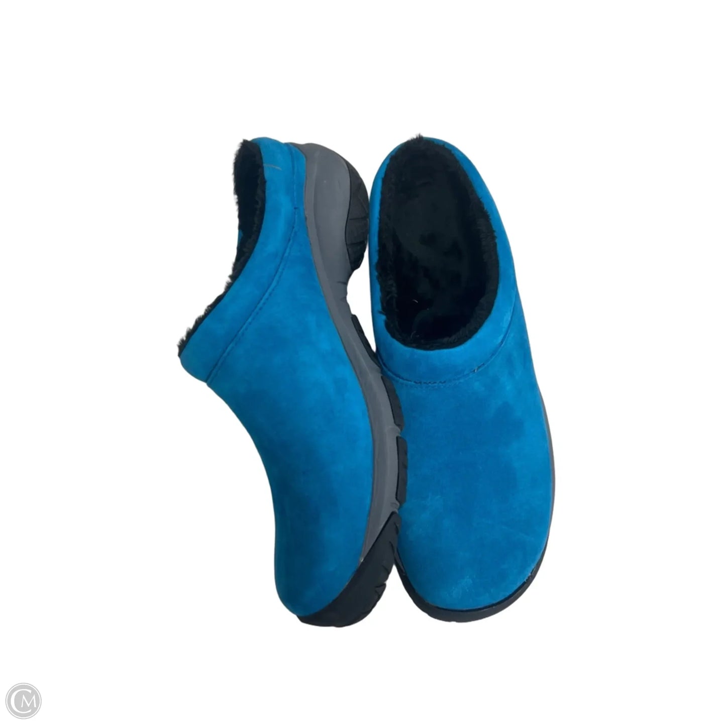 Shoes Flats By Merrell In Black & Blue, Size: 8