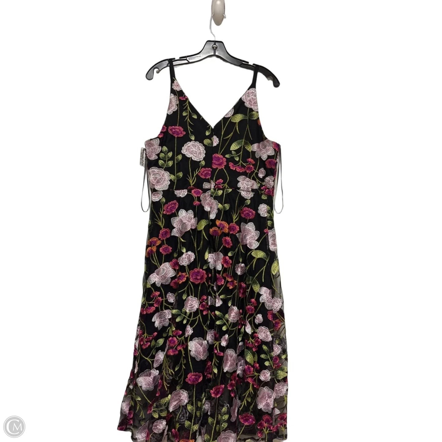 Dress Party Midi By Sam Edelman In Floral Print, Size: L