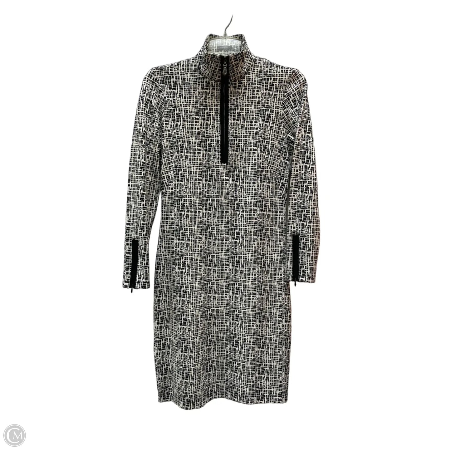 Dress Casual Short By J Mclaughlin In Black & Cream, Size: S