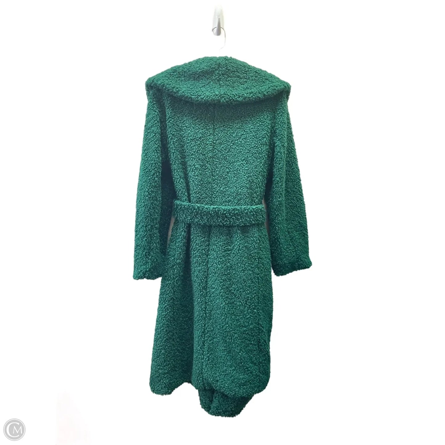 Coat Faux Fur & Sherpa By Scoop In Green, Size: L
