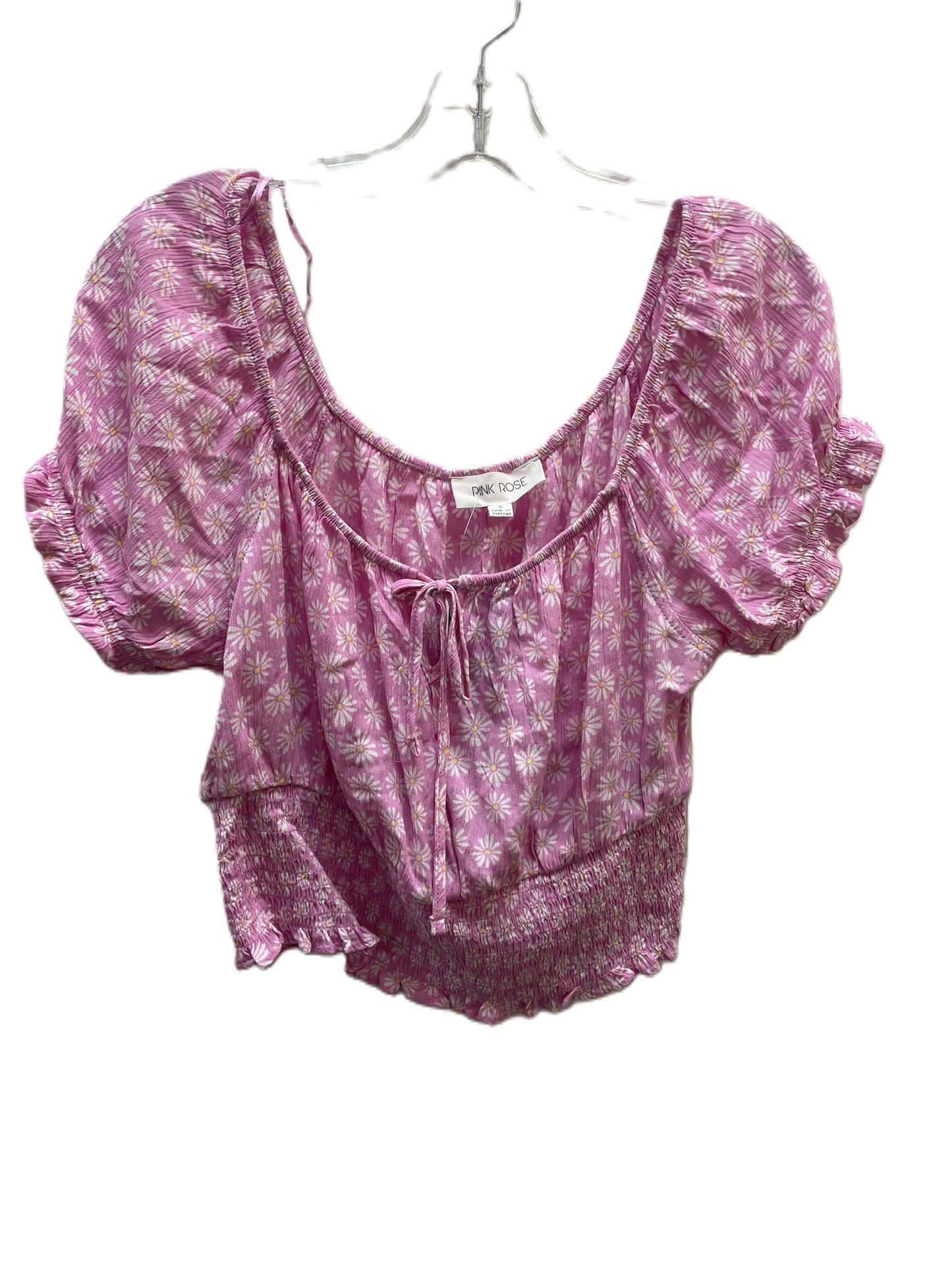 Top Short Sleeve Basic By Pink Rose Size: L