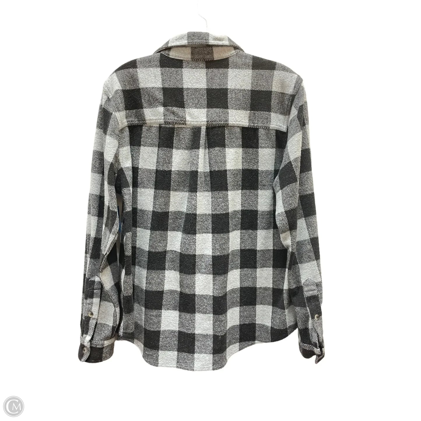 Top Long Sleeve By Beachlunchlounge In Black & Blue, Size: L