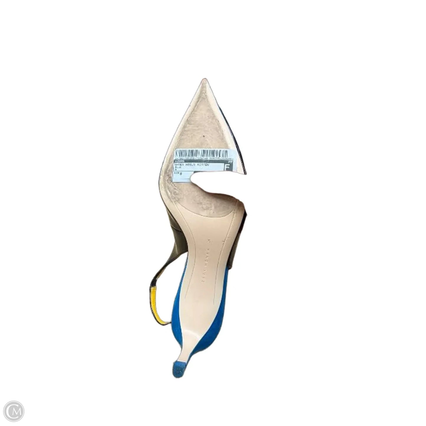 Shoes Heels Kitten By Zara In Blue, Size: 8