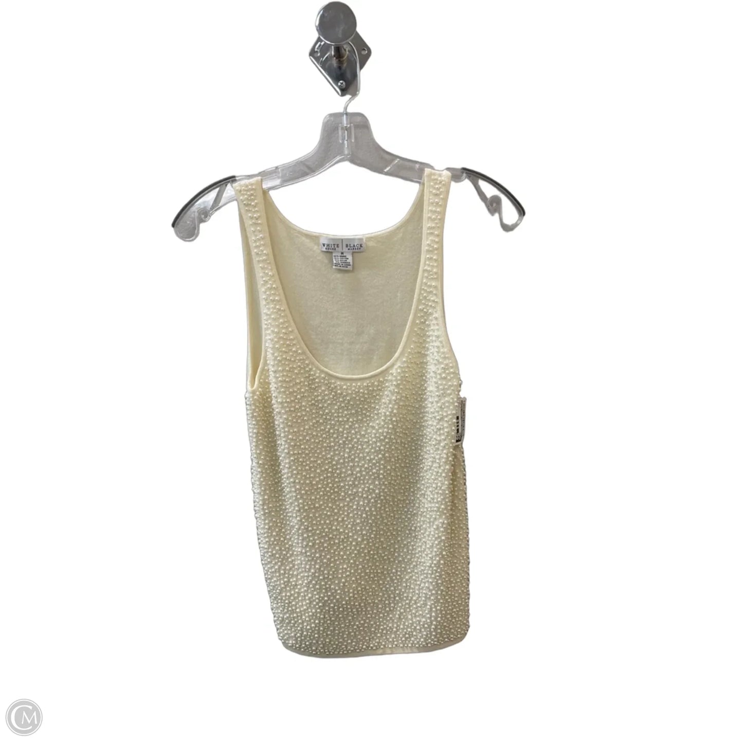 Top Sleeveless By White House Black Market In Cream, Size: M