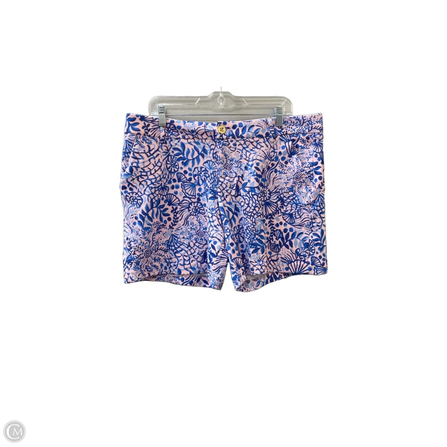 Shorts Designer By Lilly Pulitzer In Blue & Pink, Size: 14
