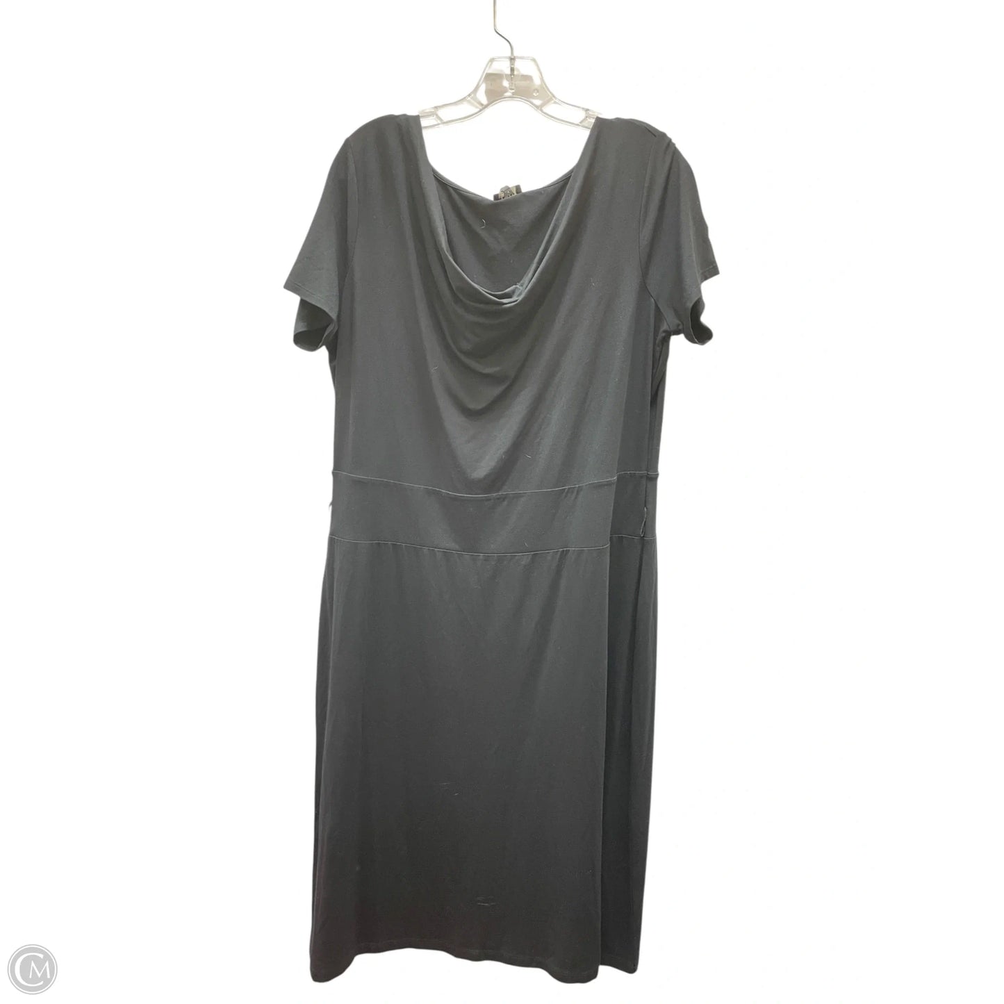 Dress Casual Midi By Talbots In Black, Size: Xl