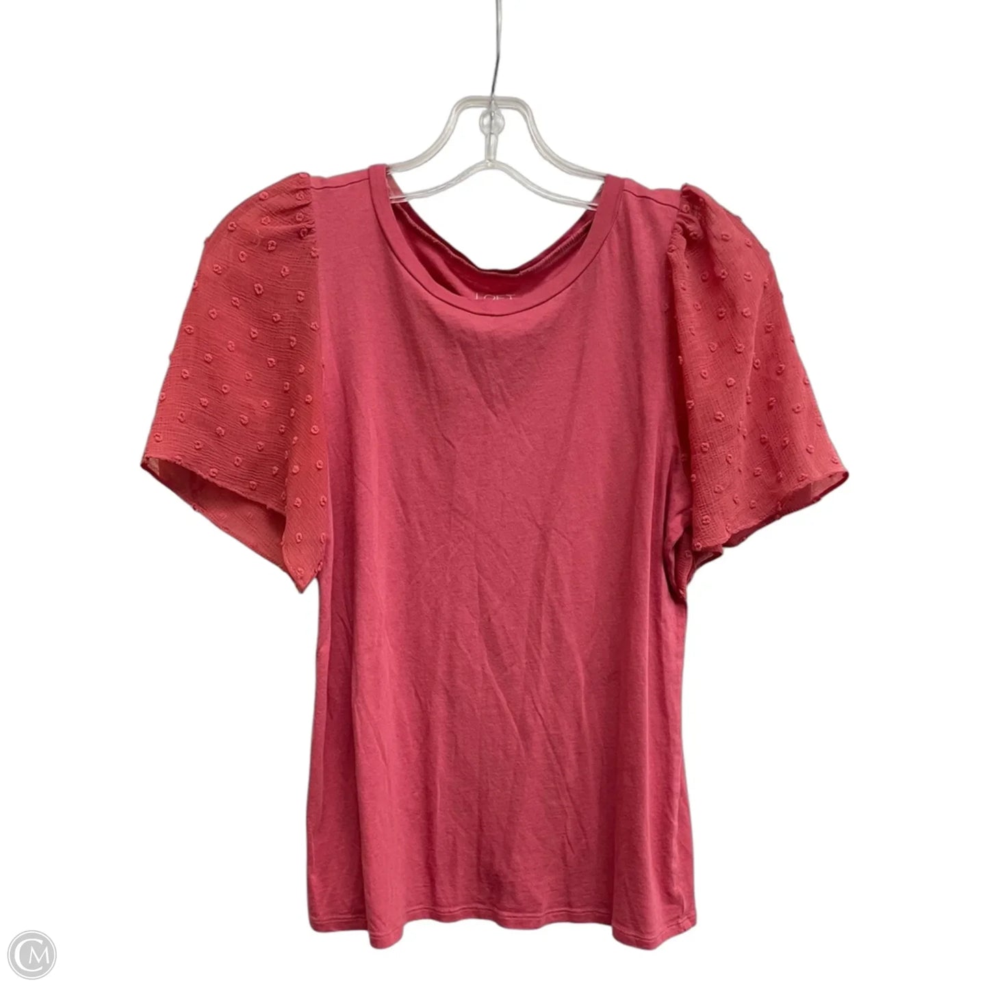 Top Short Sleeve Basic By Loft In Pink, Size: Xs