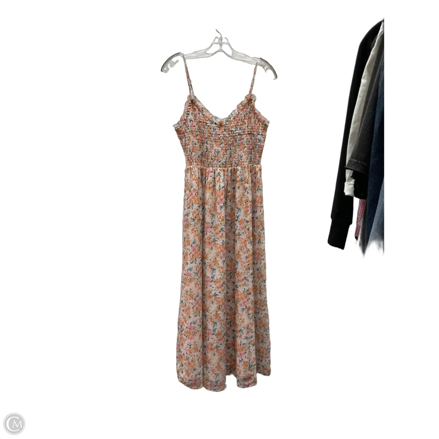 Dress Casual Maxi By Patrons Of Peace In Orange & Pink, Size: M