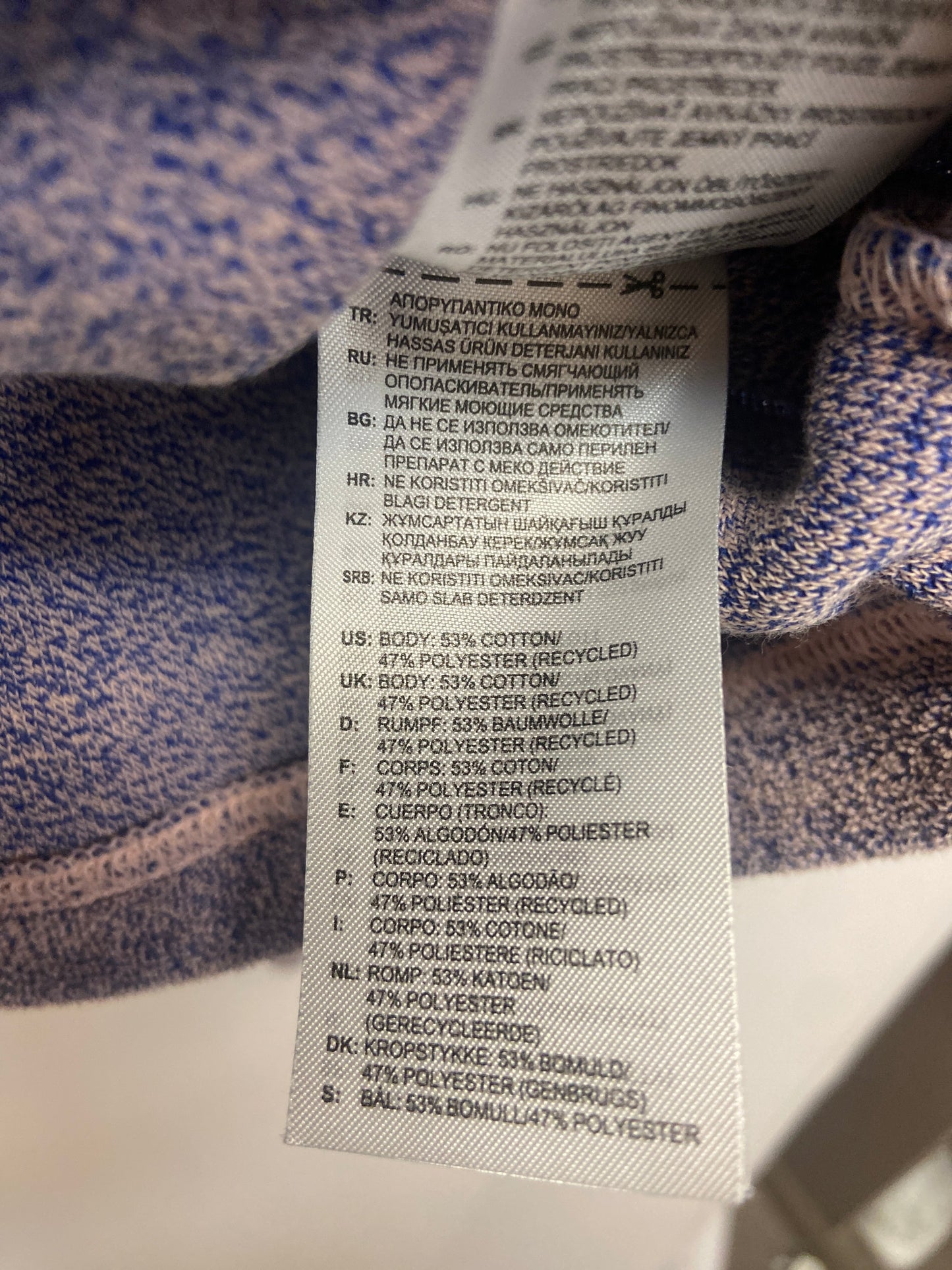 Athletic Top Long Sleeve Hoodie By Adidas In Purple, Size: Xl