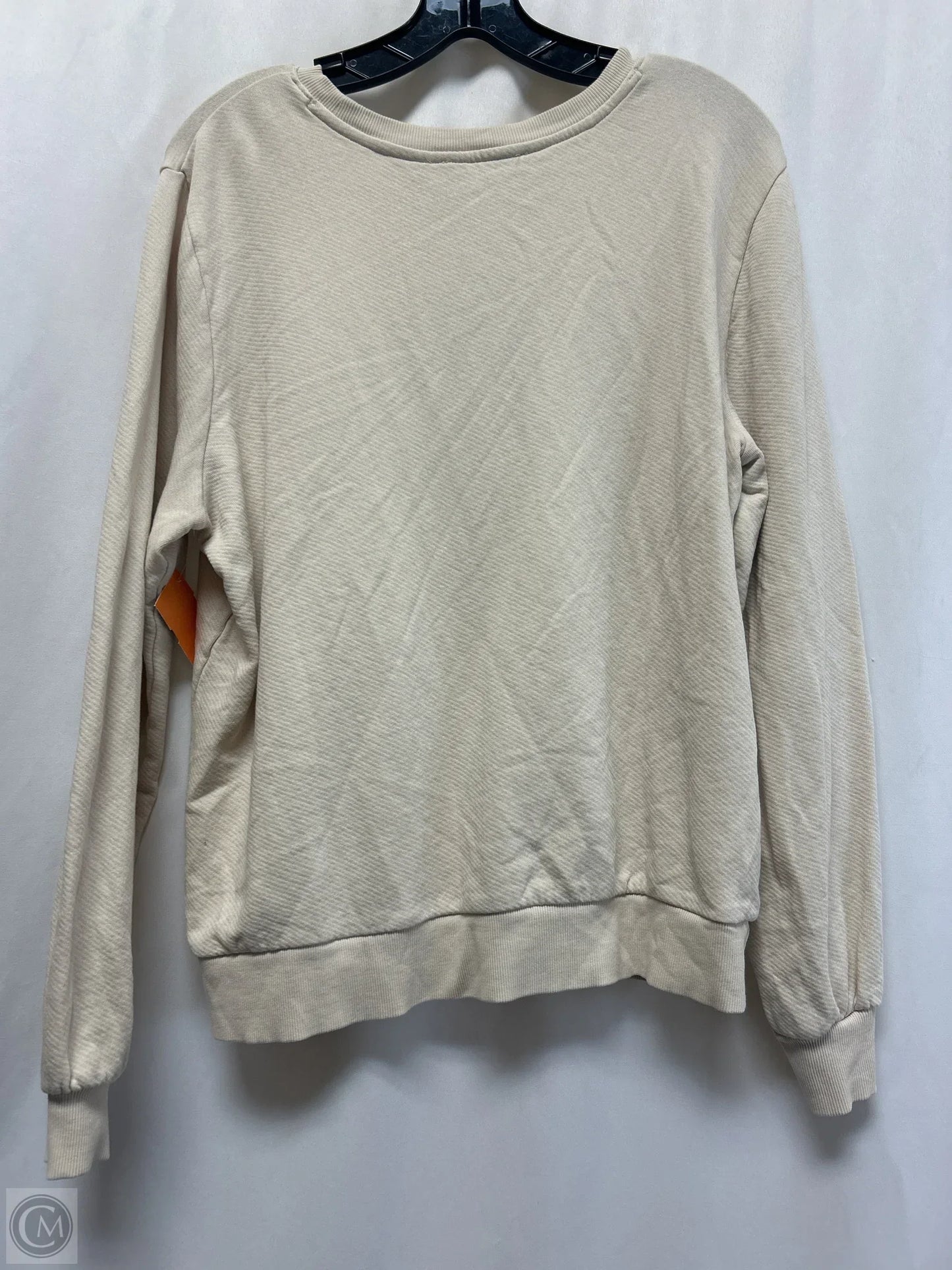 Sweatshirt Crewneck By Loft In Tan, Size: M