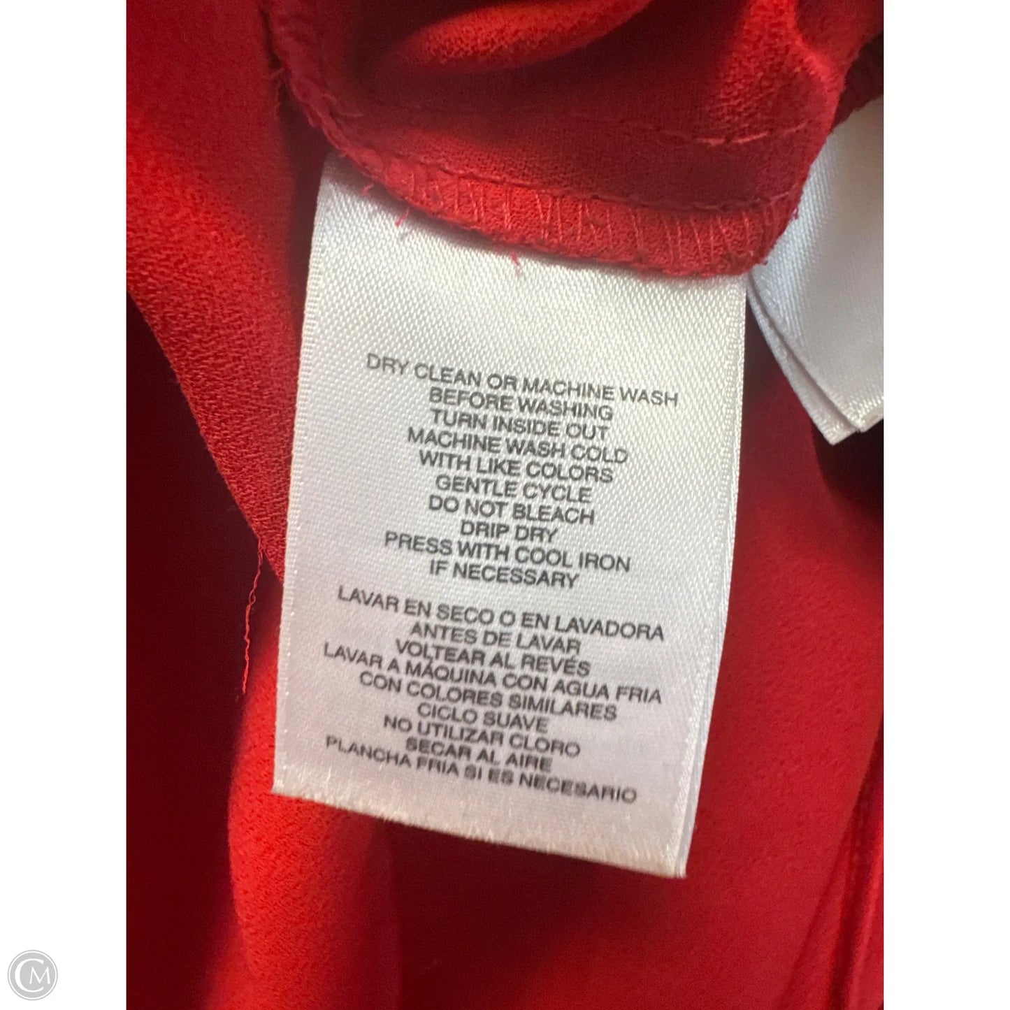 Top Long Sleeve By Nine West In Red, Size: Xl