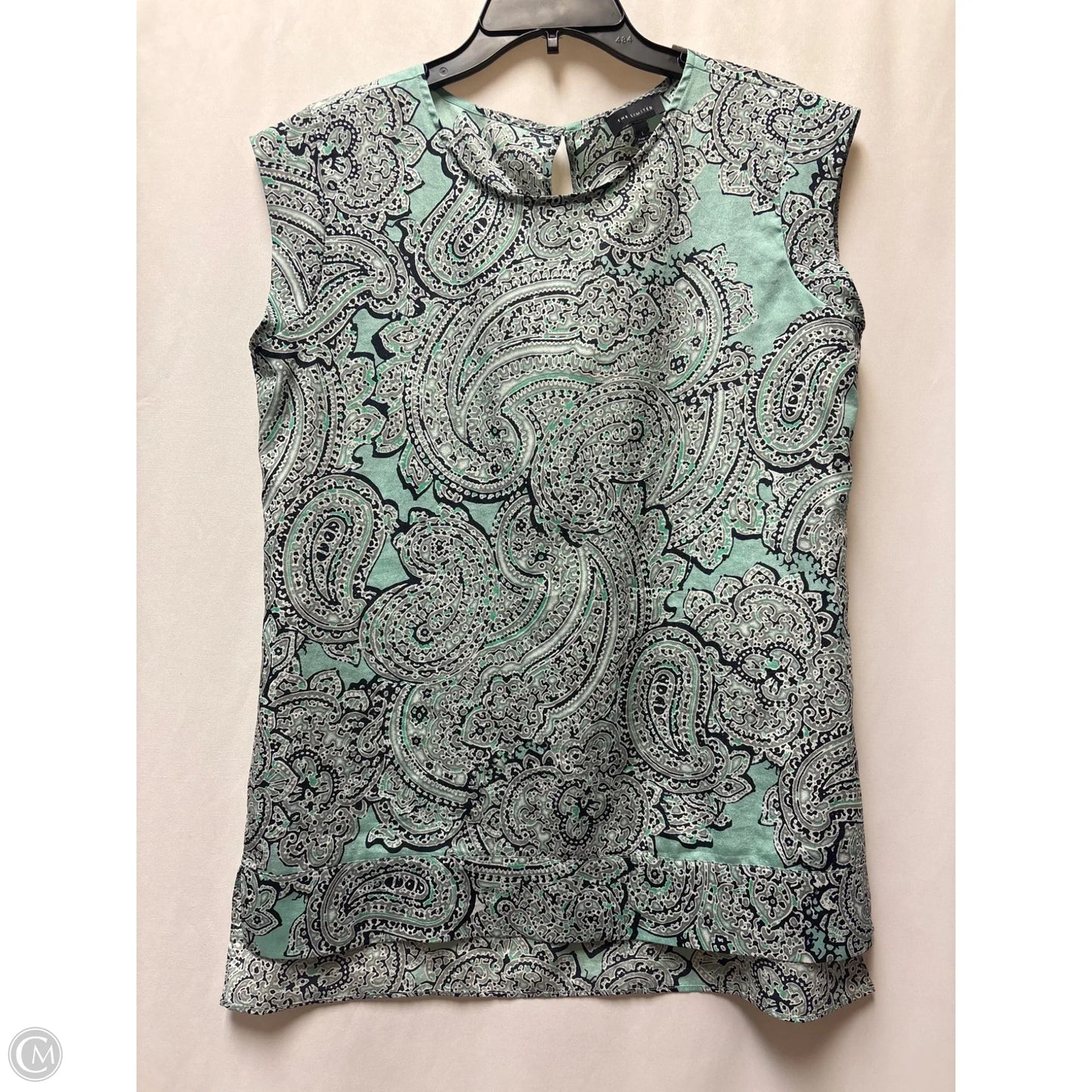 Top Sleeveless By Limited In Teal, Size: S