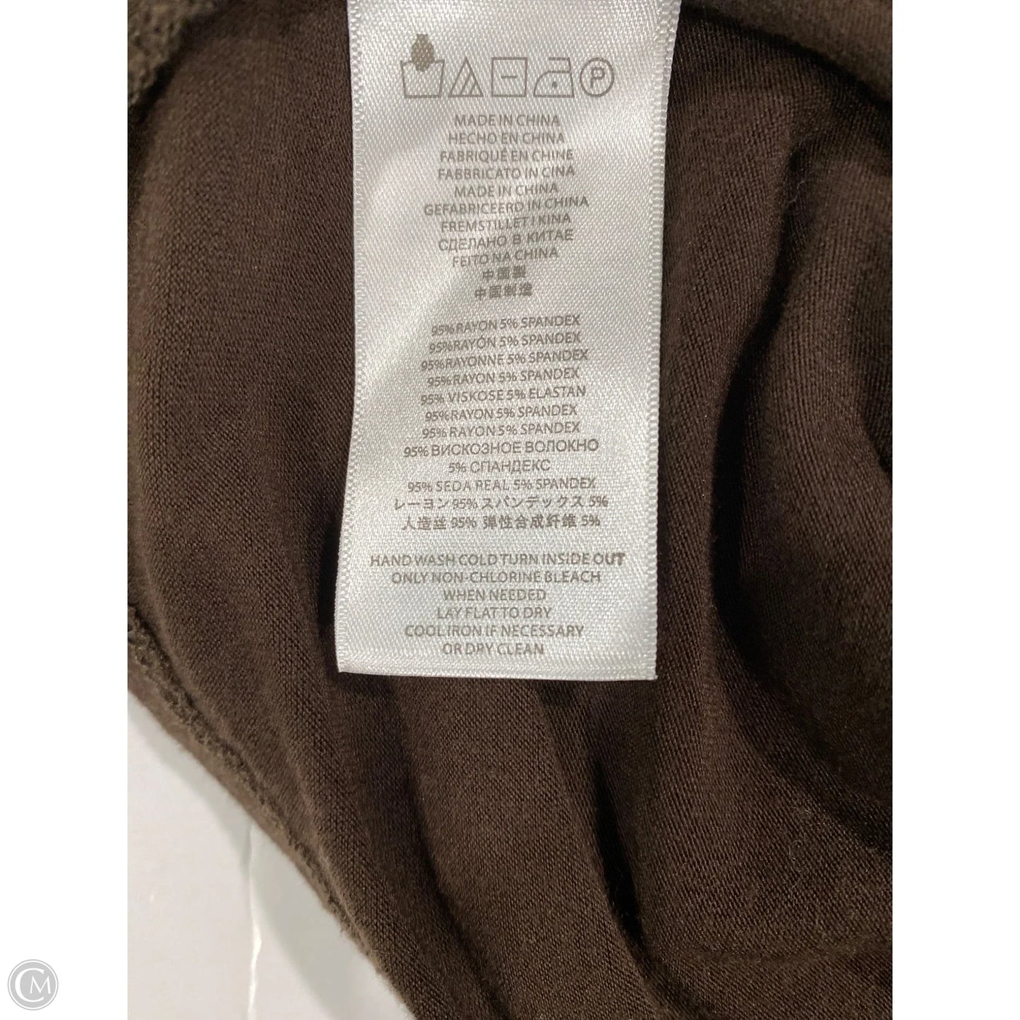 Top Short Sleeve Designer By Michael Kors In Brown, Size: L