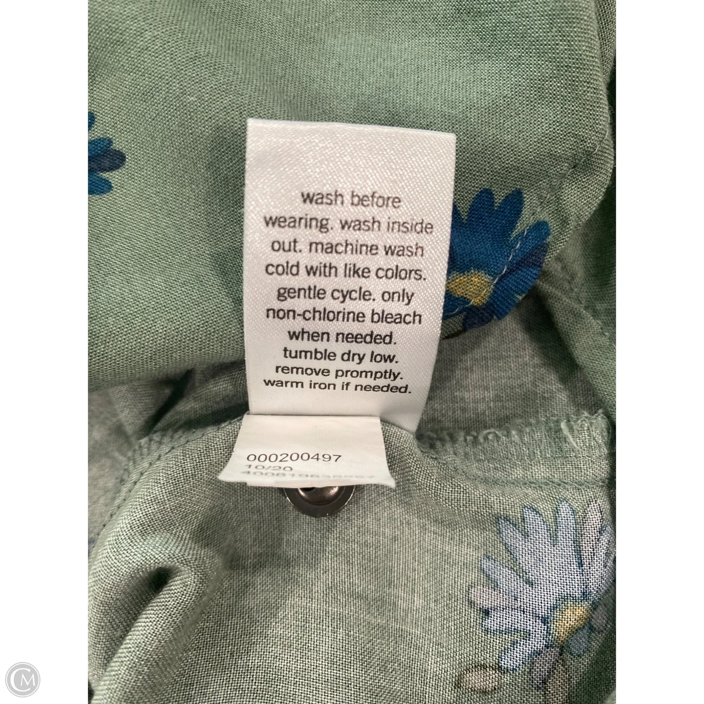 Top Short Sleeve By Sonoma In Green, Size: Xl