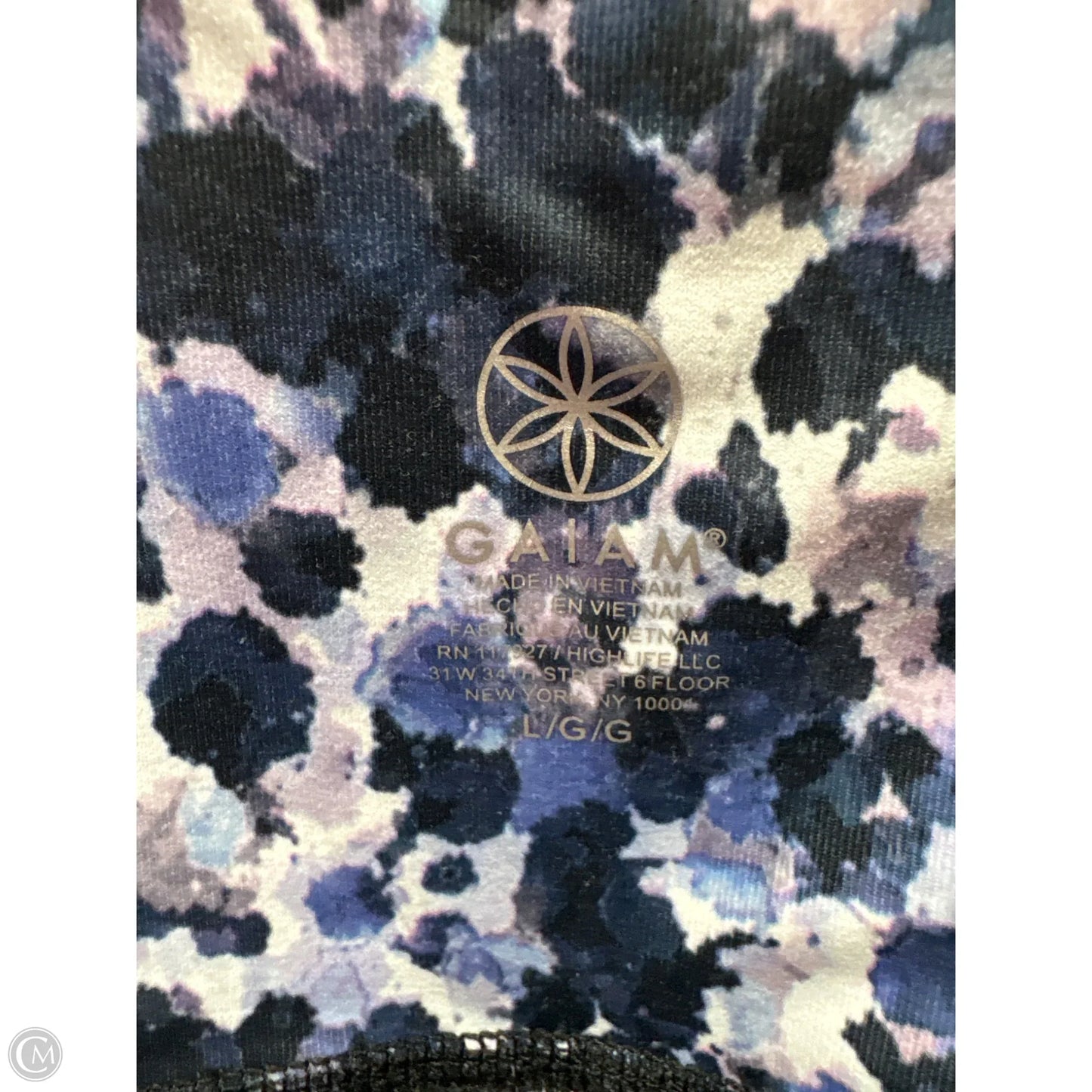 Athletic Leggings By Gaiam In Purple, Size: L