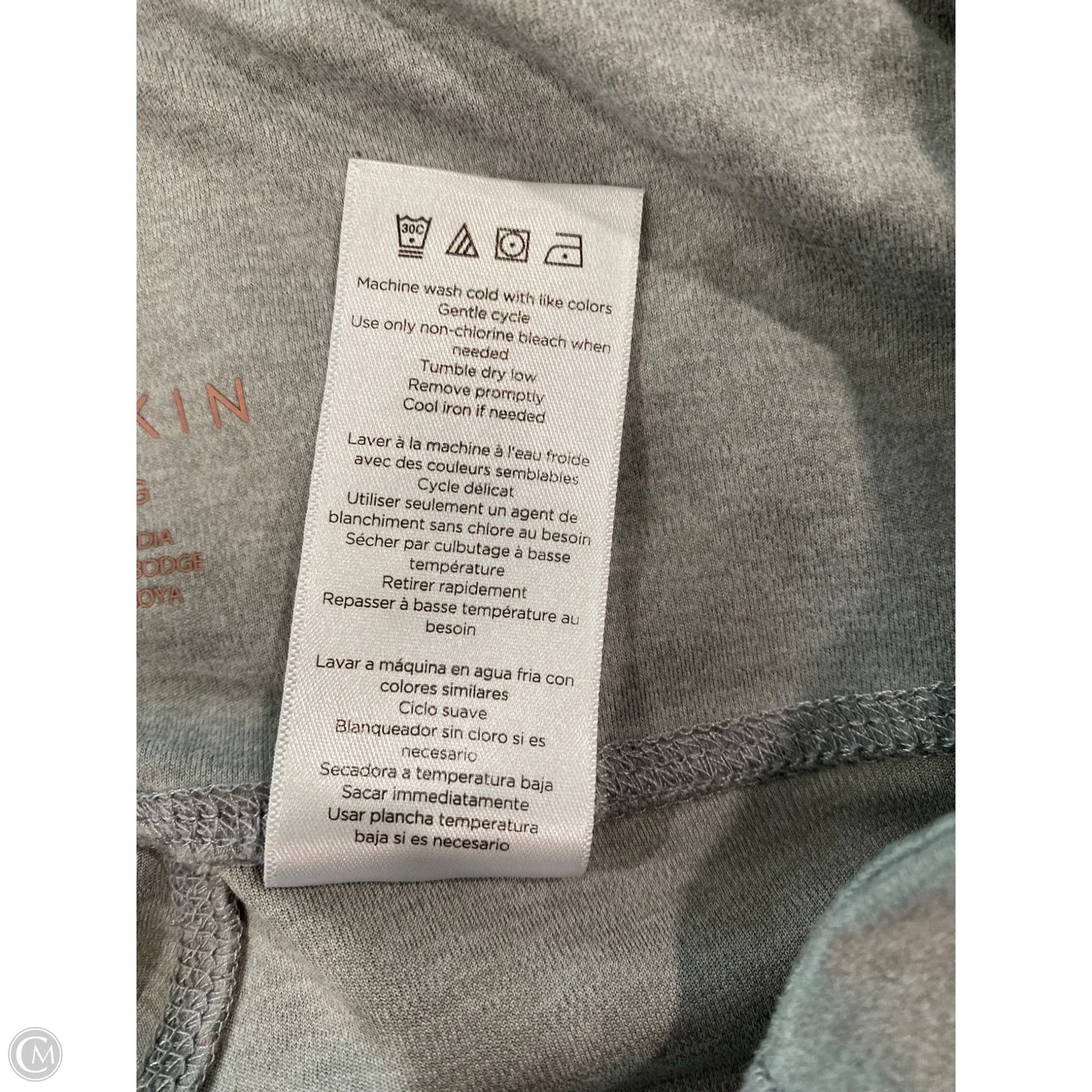 Athletic Leggings By Danskin In Grey, Size: L