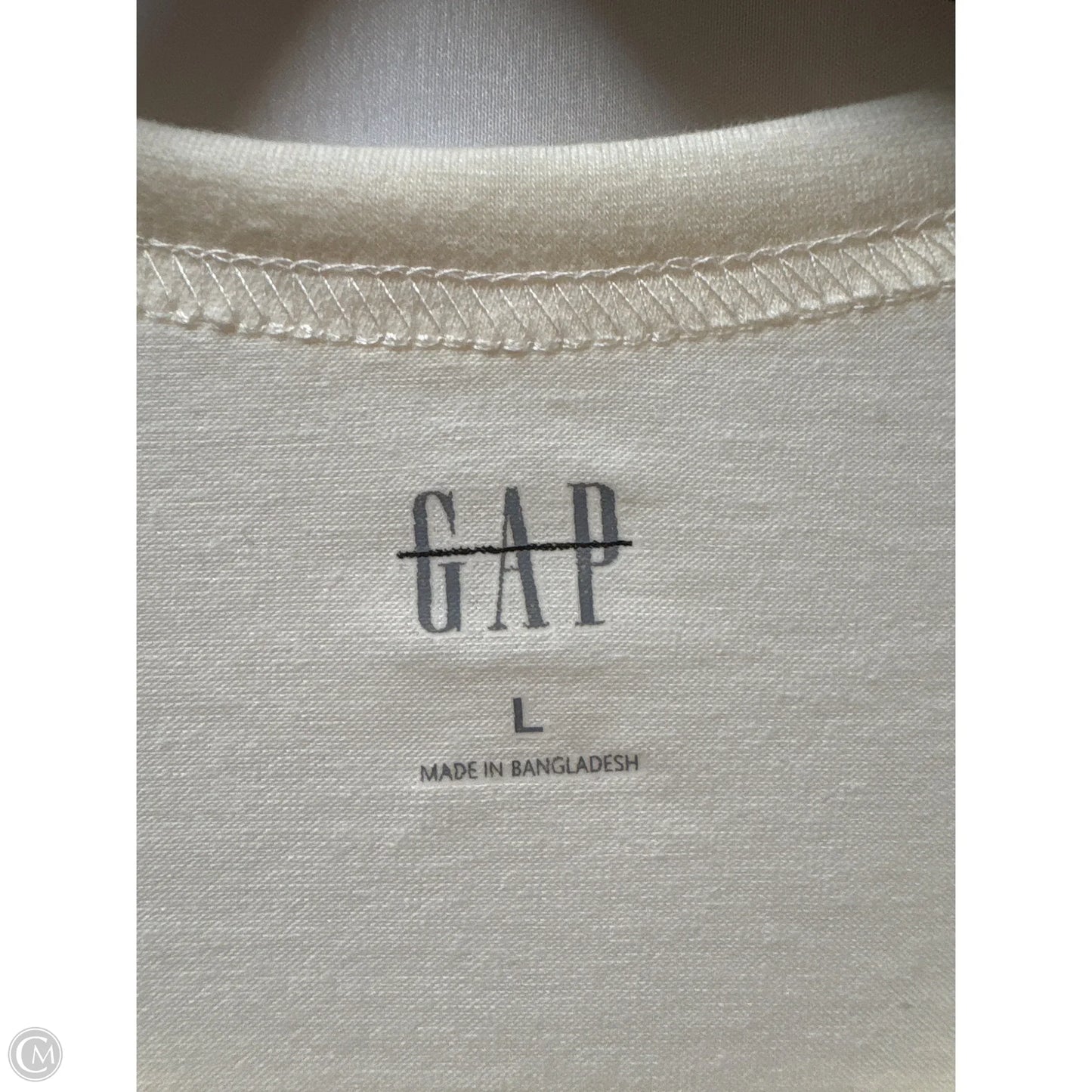 Top Short Sleeve By Gap In Yellow, Size: L