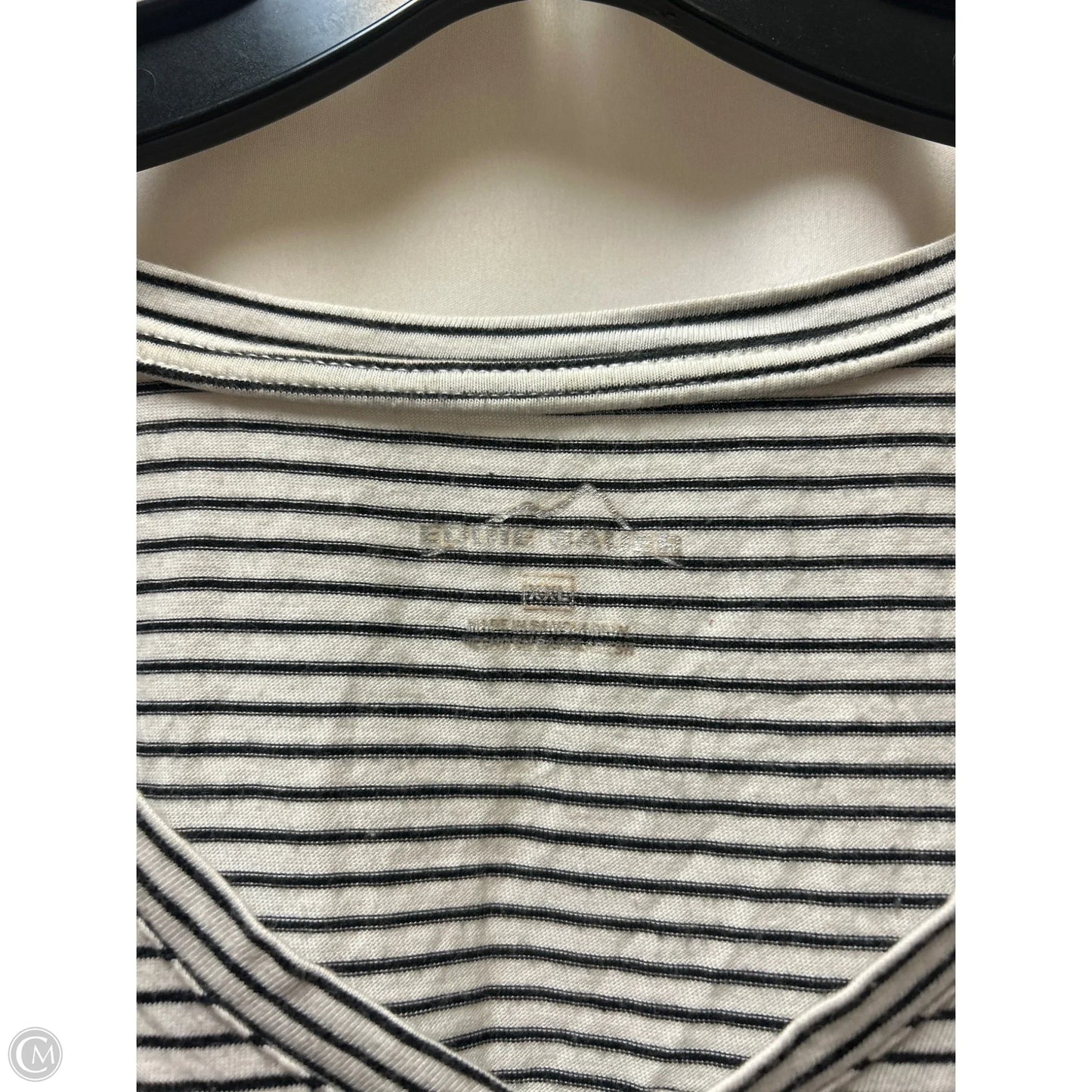 Top Short Sleeve By Eddie Bauer In Black, Size: Xxl