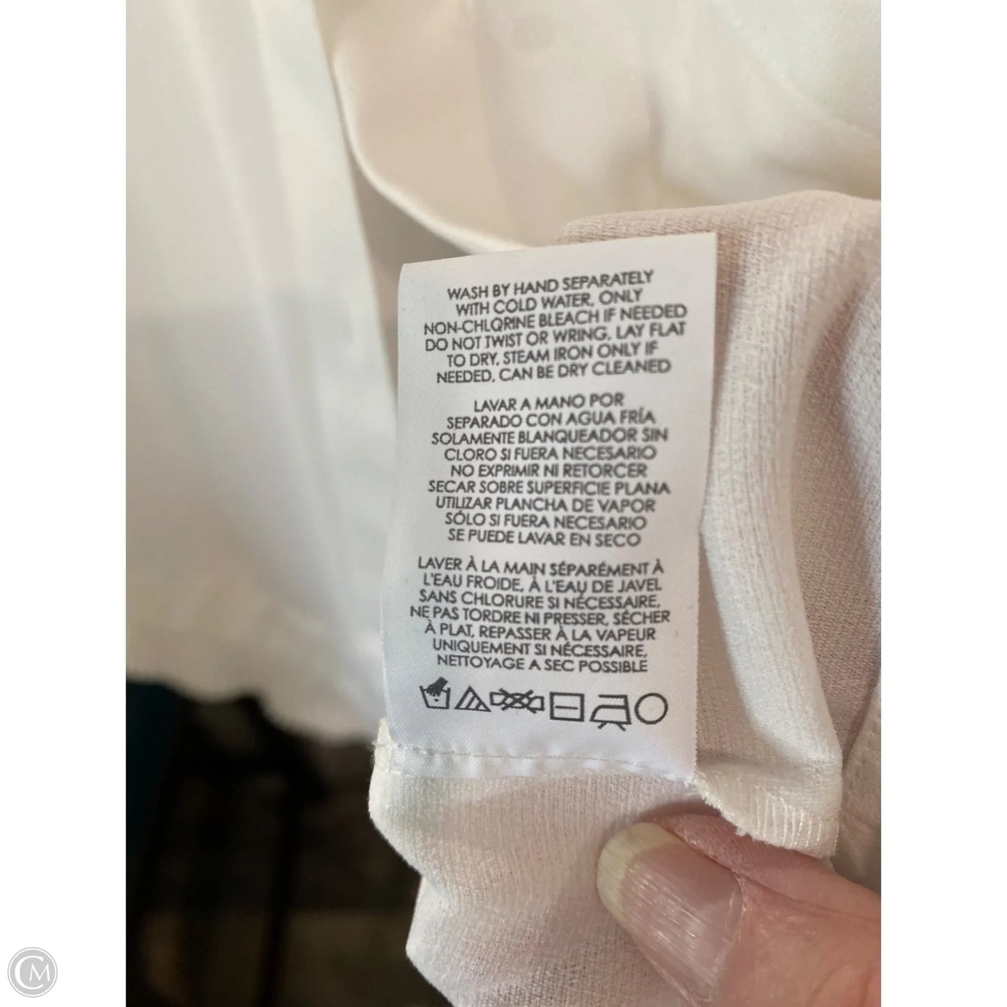 Top Sleeveless By Cabi In White, Size: S