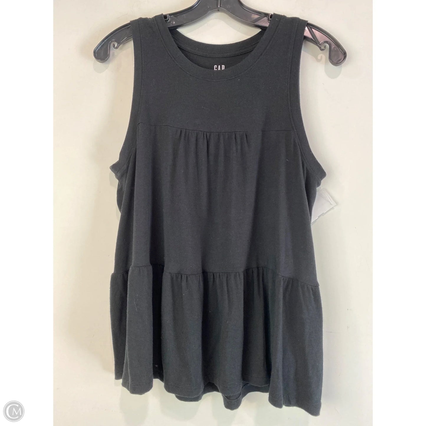 Top Sleeveless By Gap In Black, Size: S