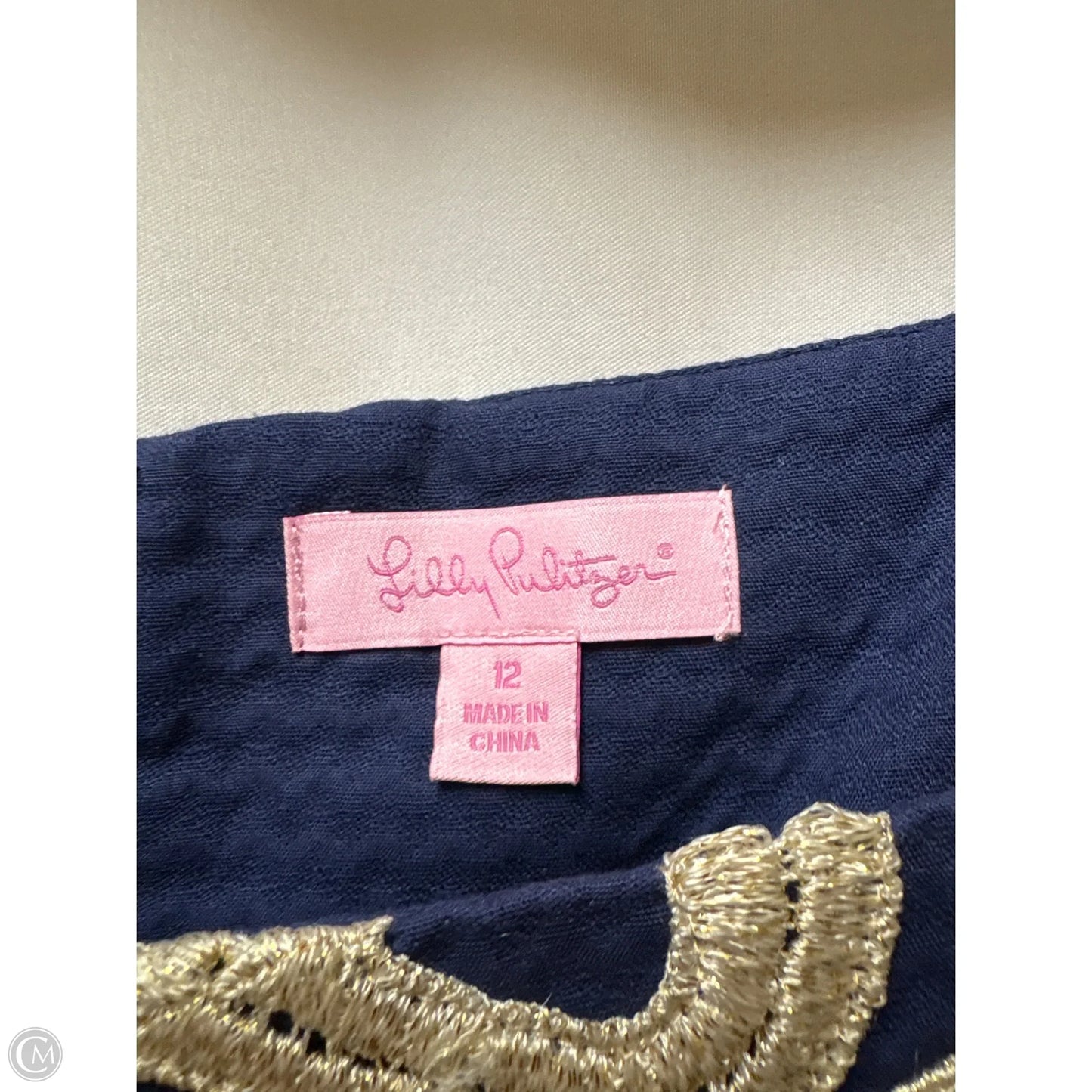 Dress Designer By Lilly Pulitzer In Navy, Size: L