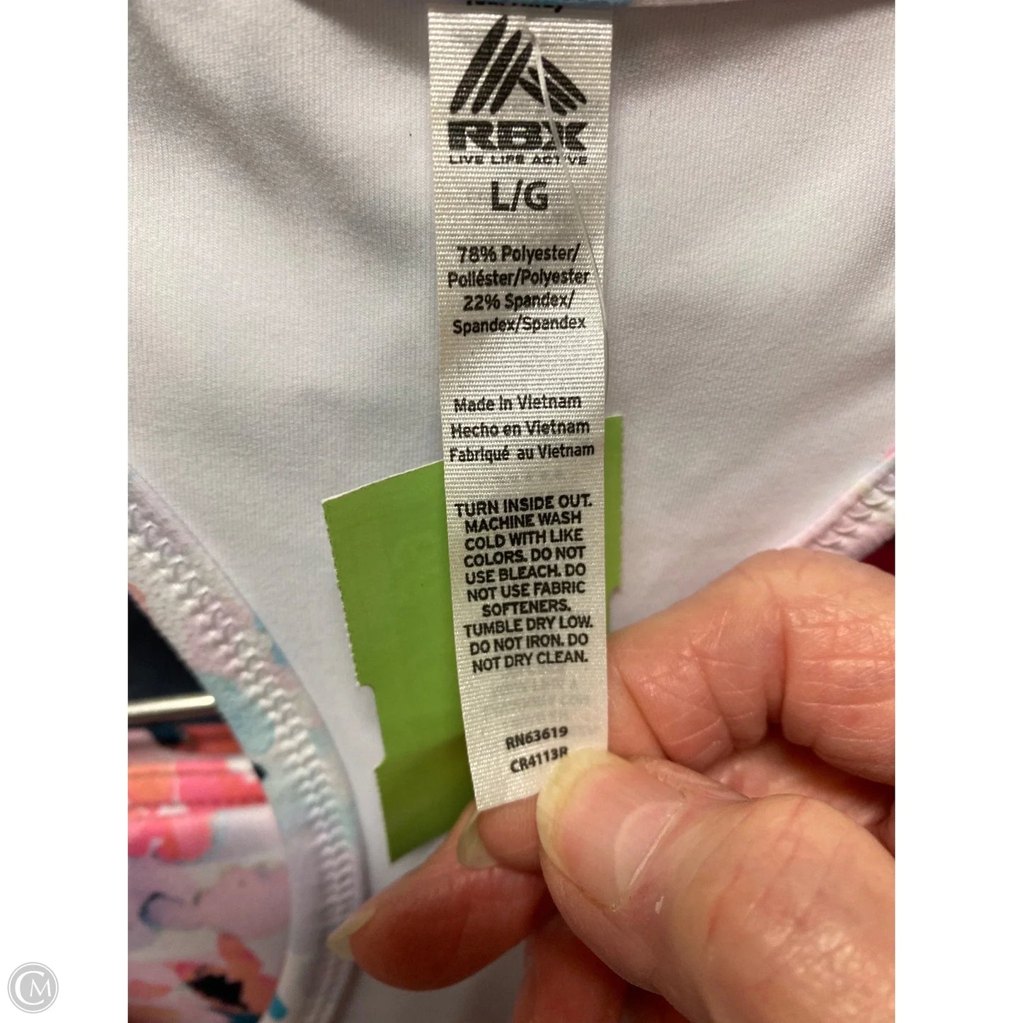 Athletic Bra By Rbx In Pink, Size: L