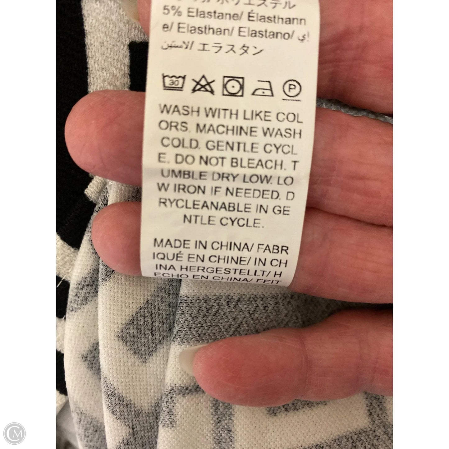 Dress Casual Midi By Clothes Mentor In Black & White, Size: 1x