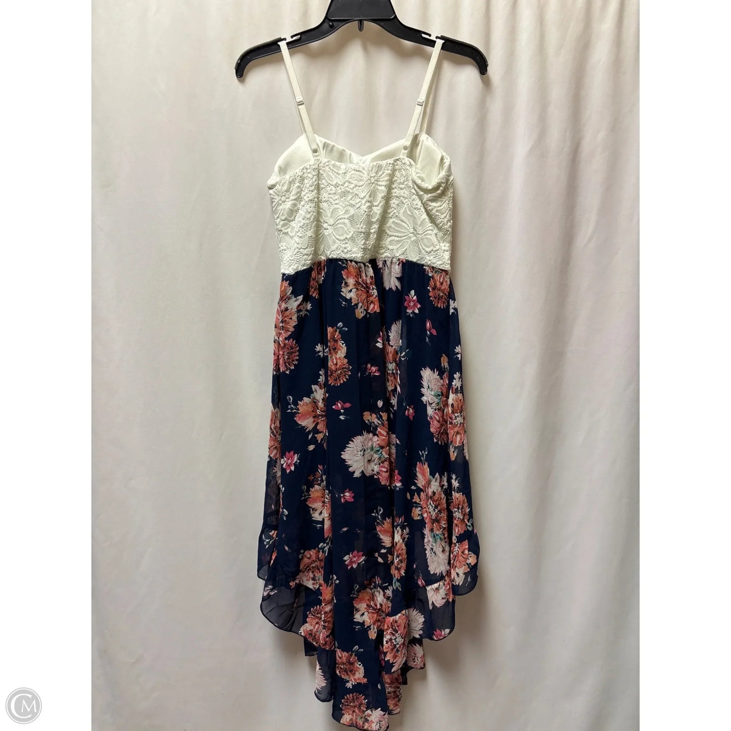 Dress Casual Midi By Auw In Navy, Size: L