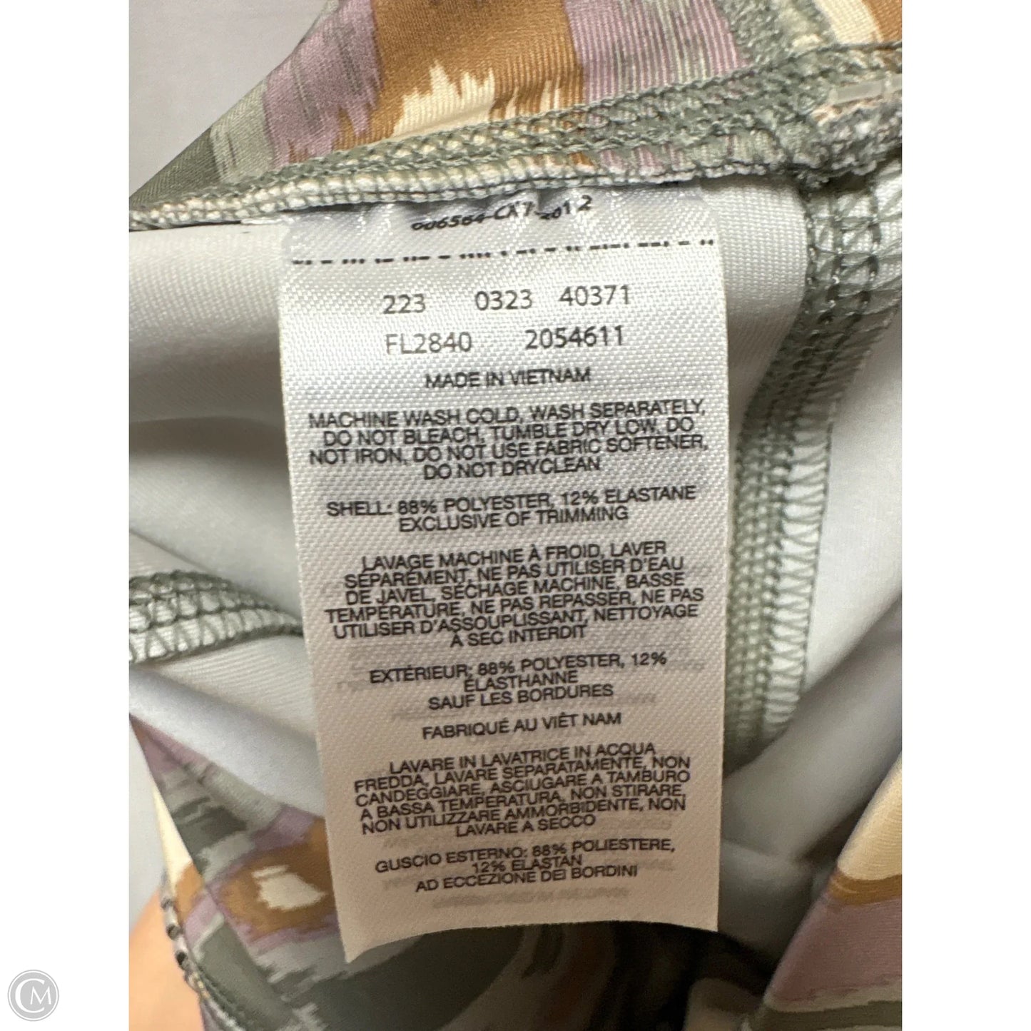 Athletic Leggings By Columbia In Green, Size: S