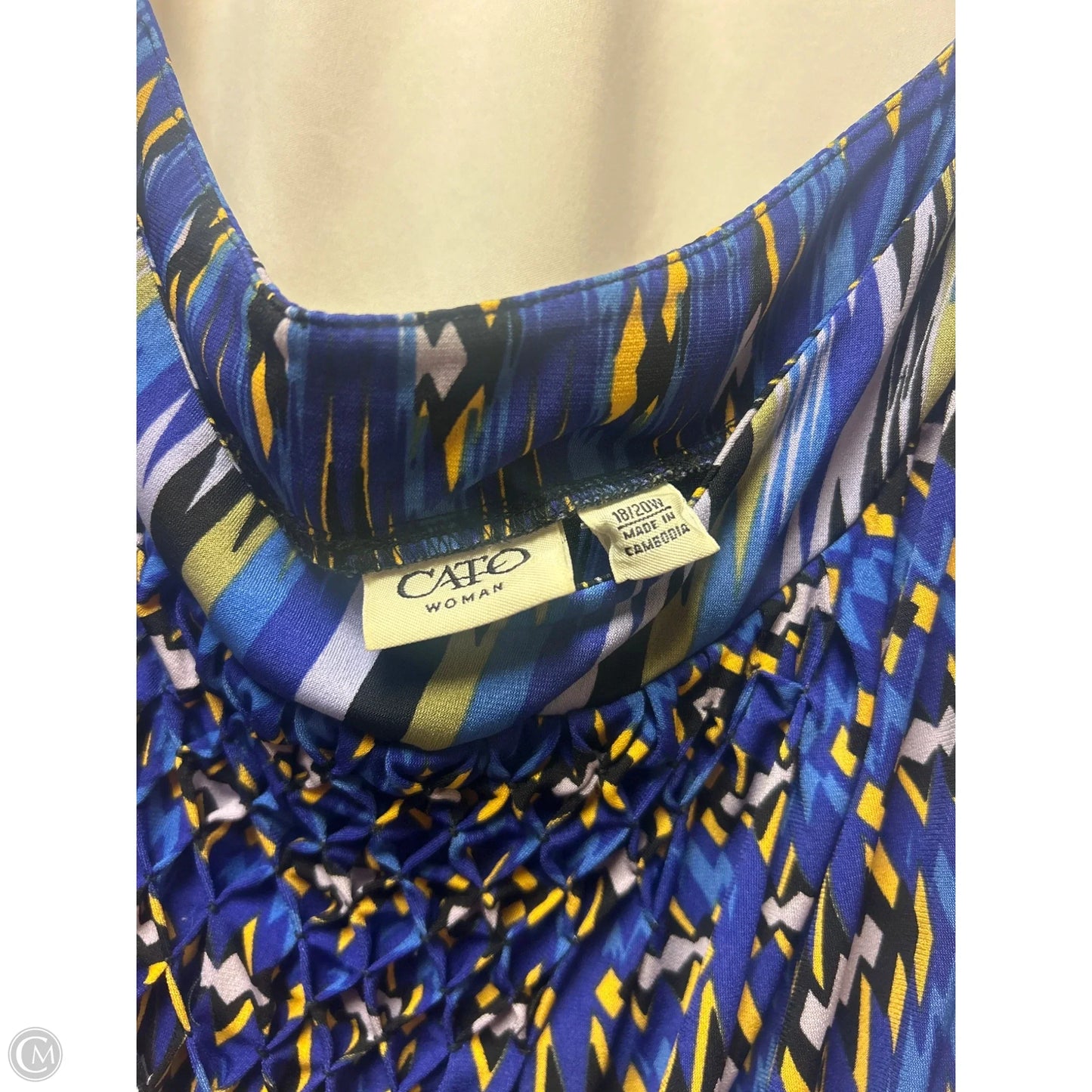 Dress Casual Maxi By Cato In Blue, Size: 1x