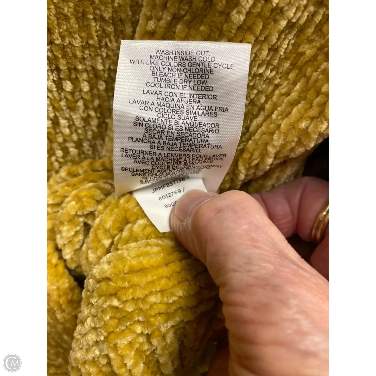 Sweater By Jones New York In Yellow, Size: Xl