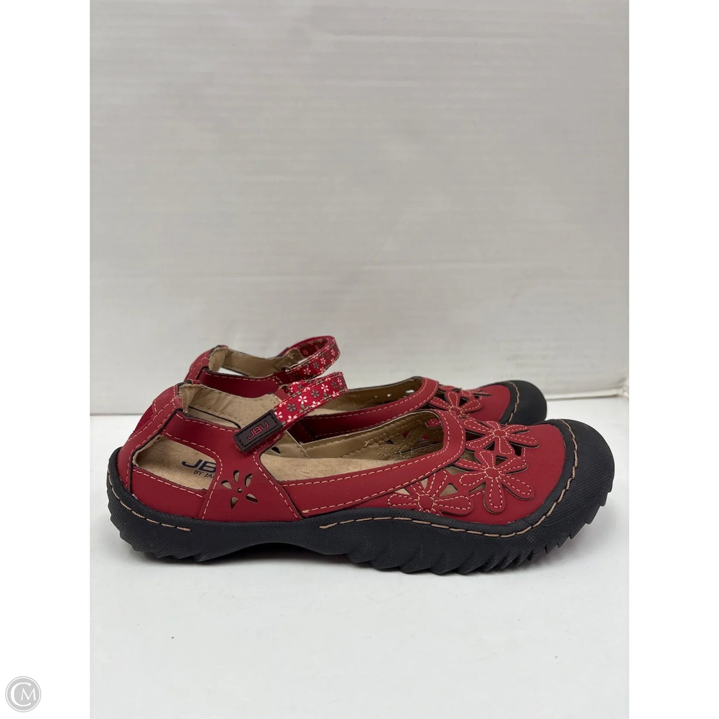 Shoes Flats By Jambu In Red, Size: 8