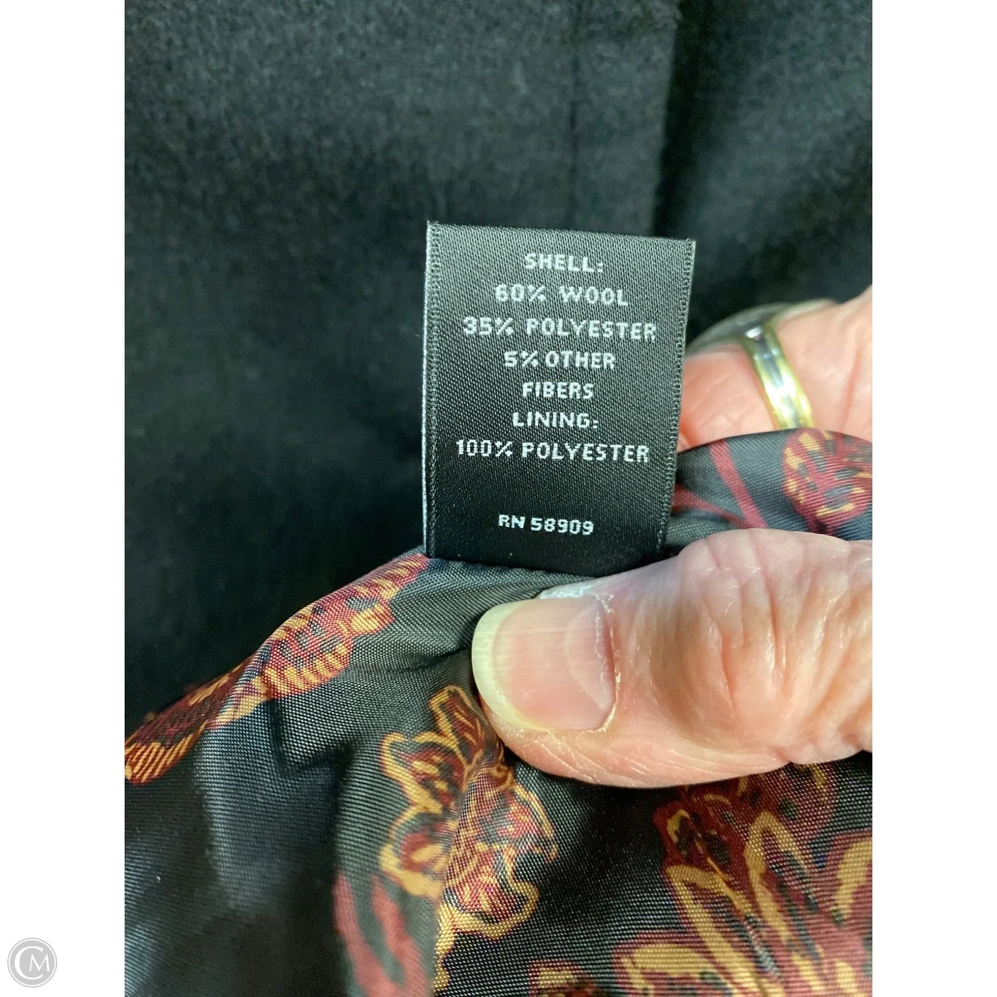 Coat Peacoat By Preston And New York In Black, Size: M