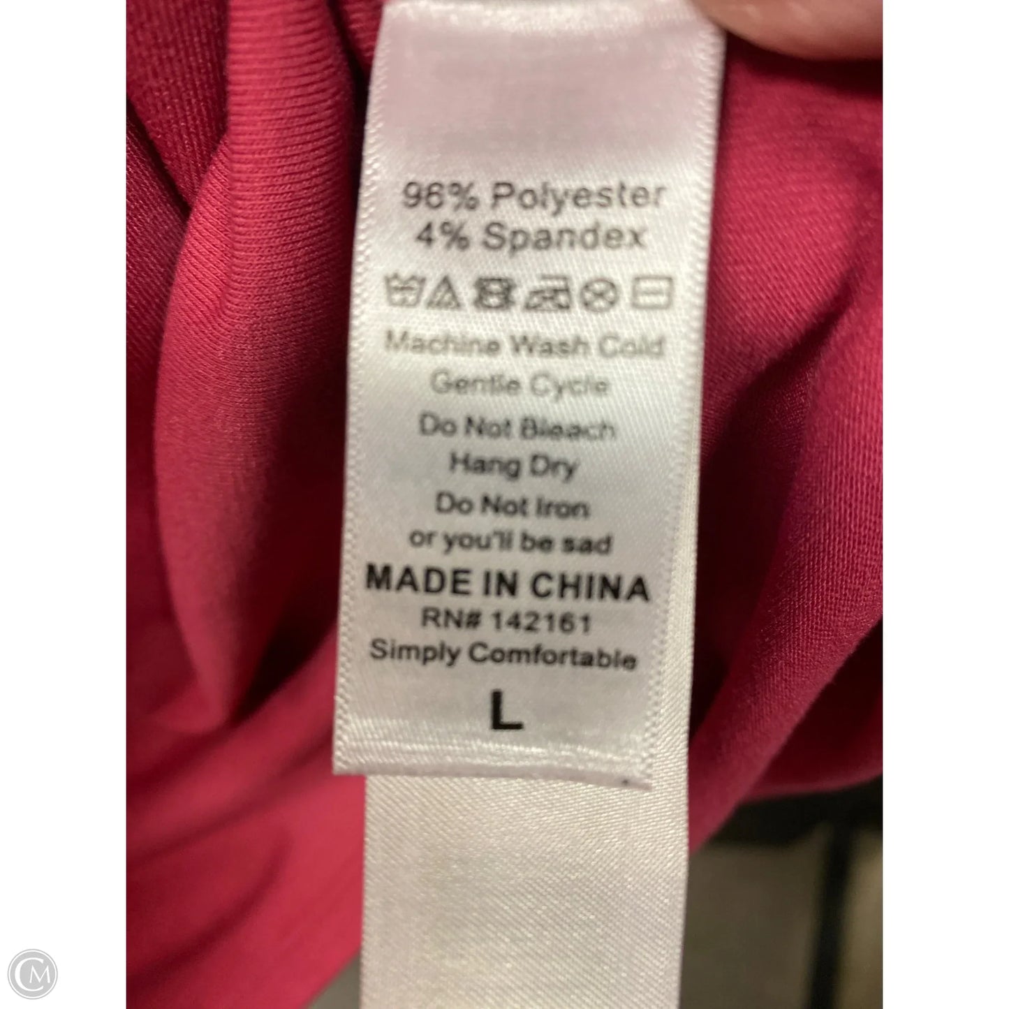 Top Long Sleeve By Lularoe In Pink, Size: L