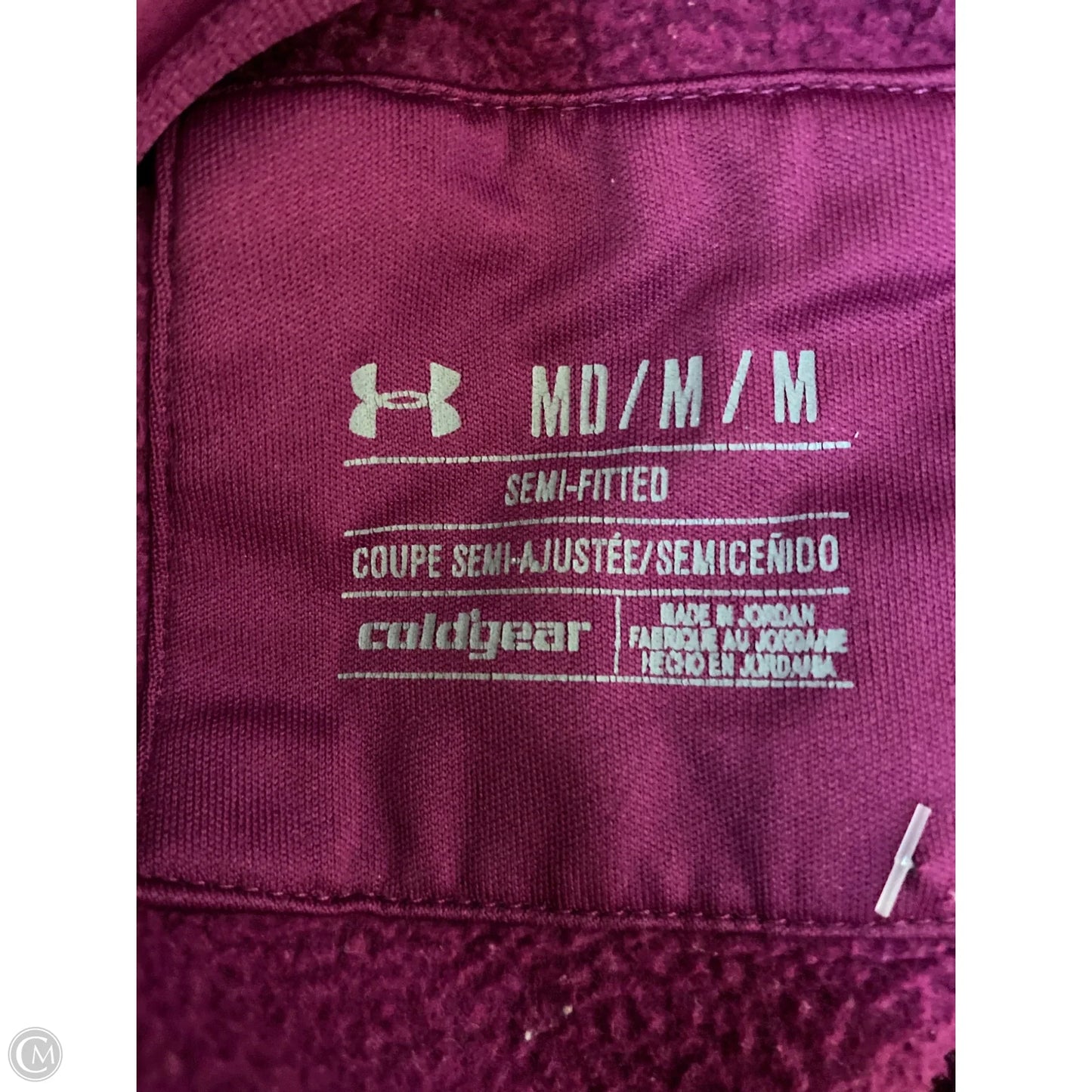 Sweatshirt Hoodie By Under Armour In Purple, Size: M
