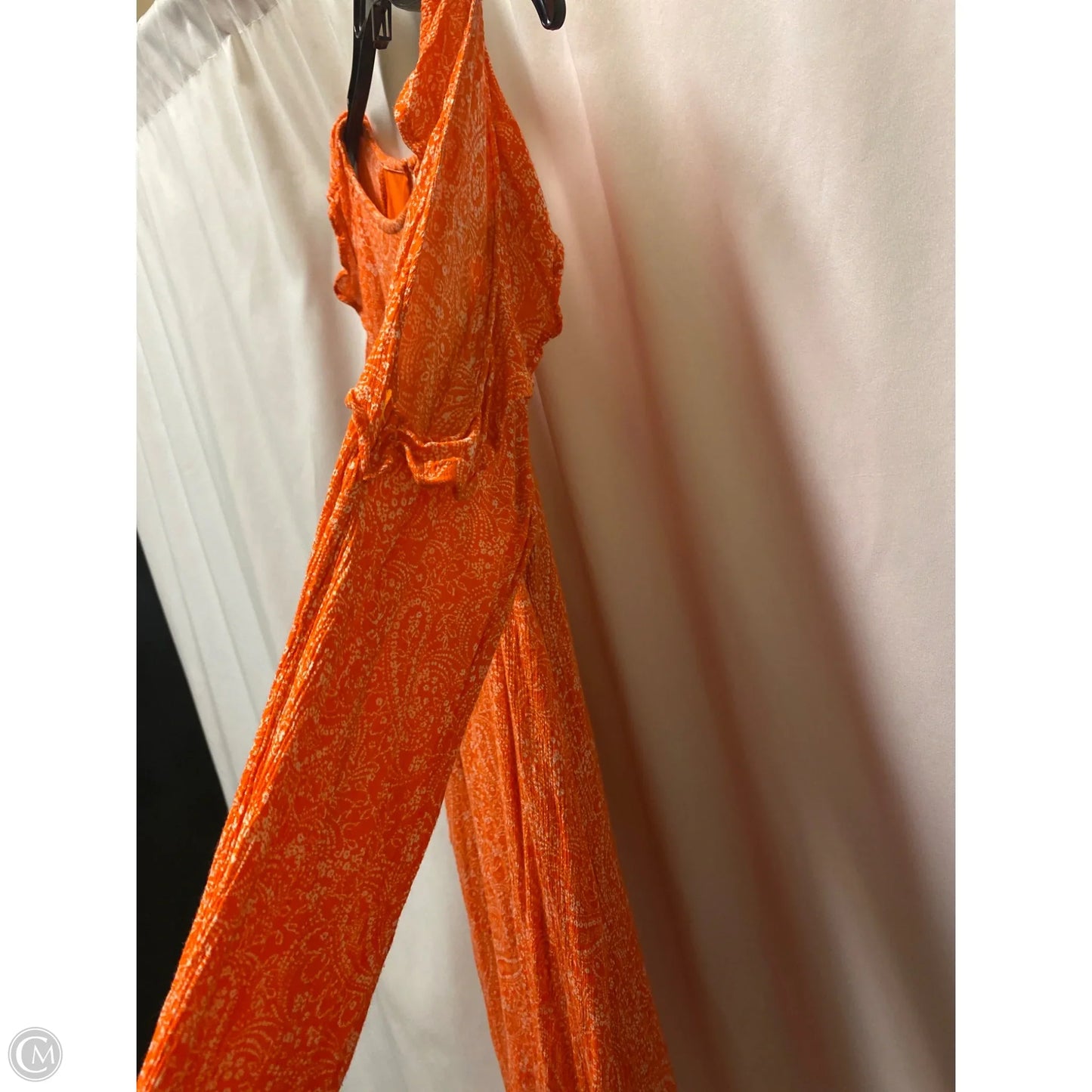 Dress Casual Midi By Old Navy In Orange, Size: L