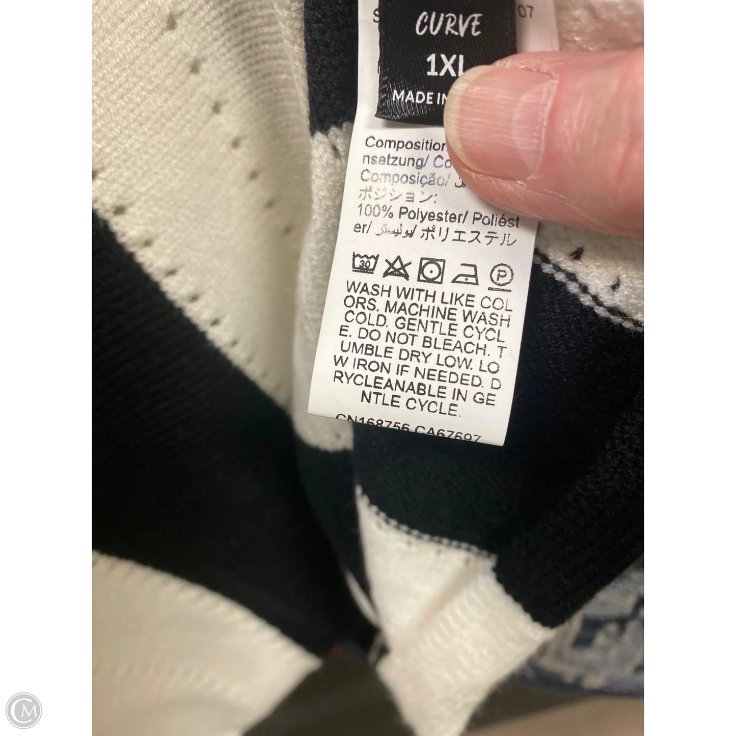 Sweater By Shein In Black, Size: 1x