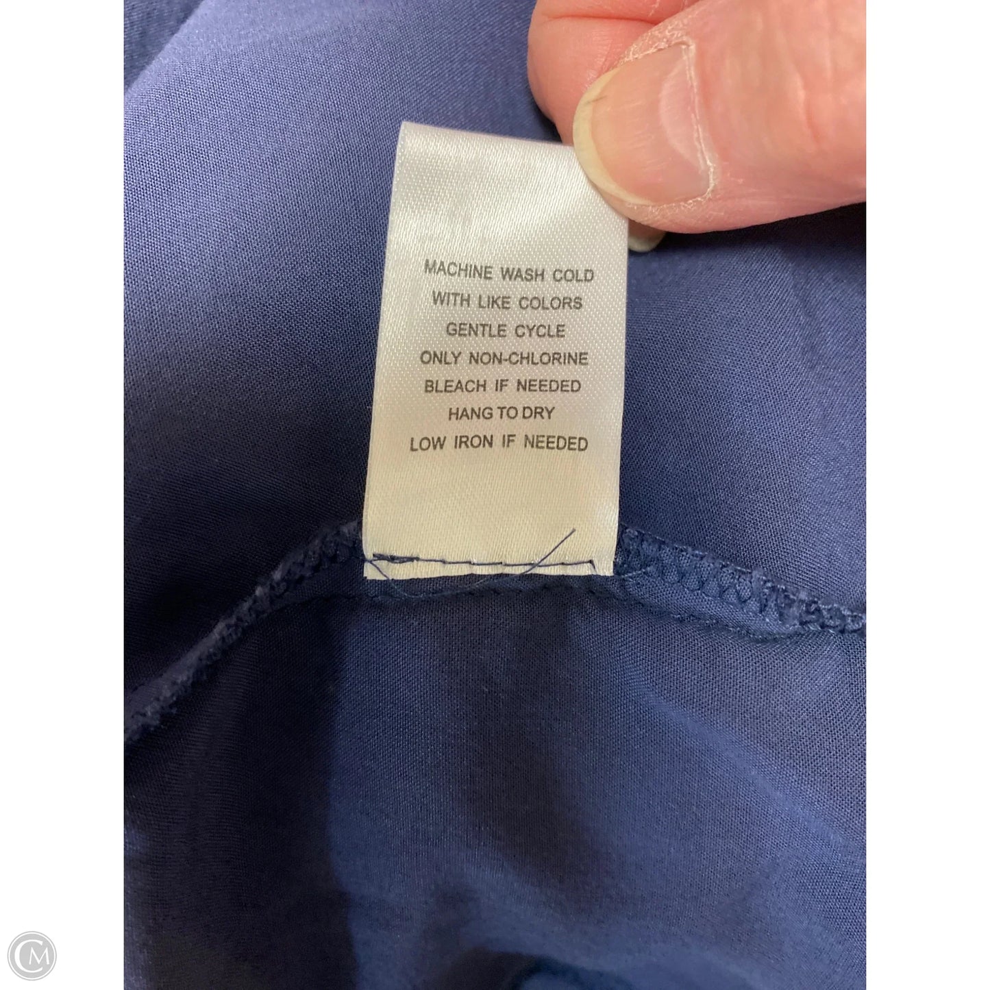 Top Long Sleeve By Dr2 In Blue, Size: L