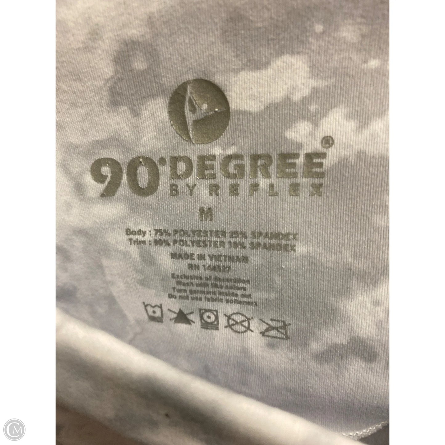 Athletic Leggings By 90 Degrees By Reflex In Grey, Size: M