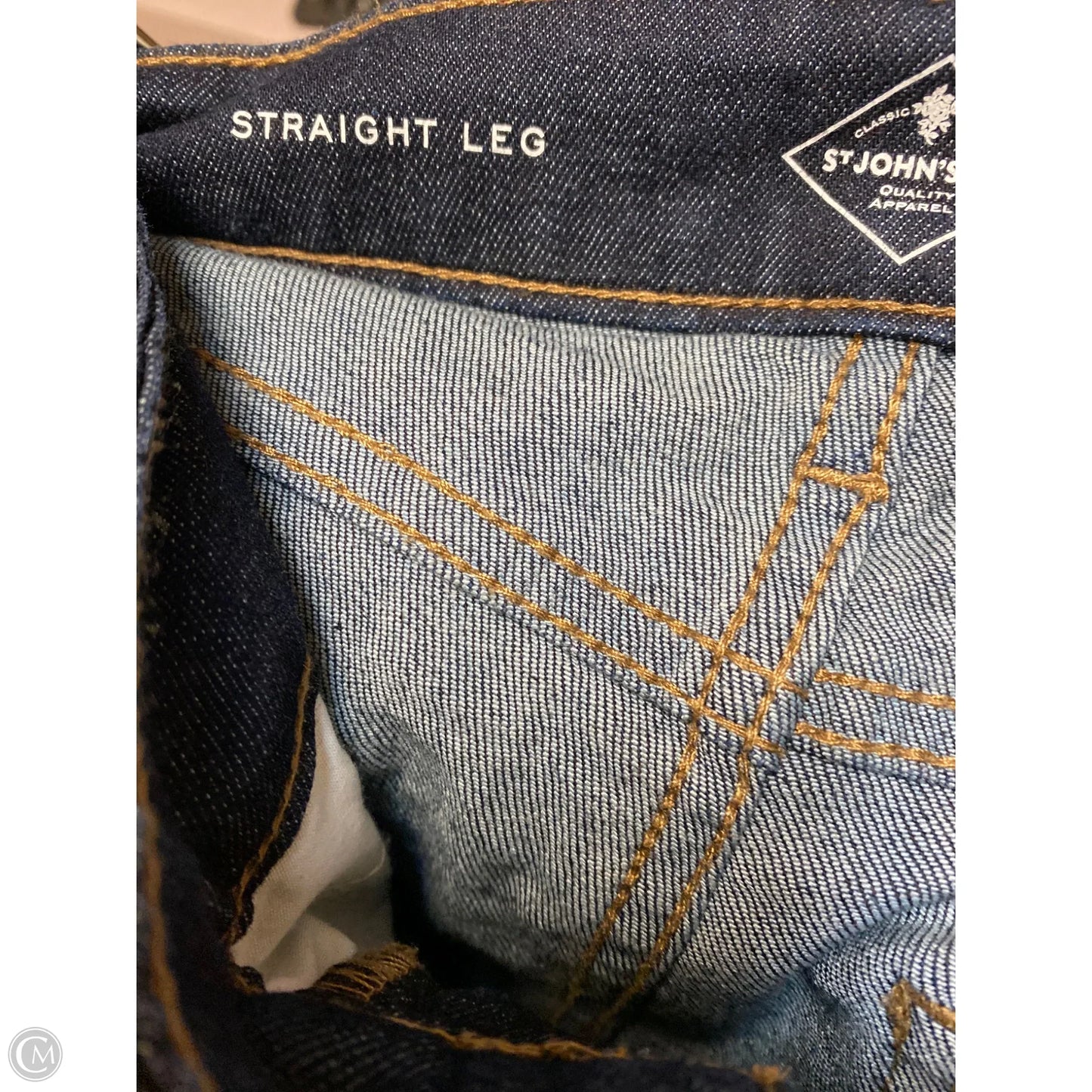 Jeans Straight By St Johns Bay In Blue Denim, Size: 8