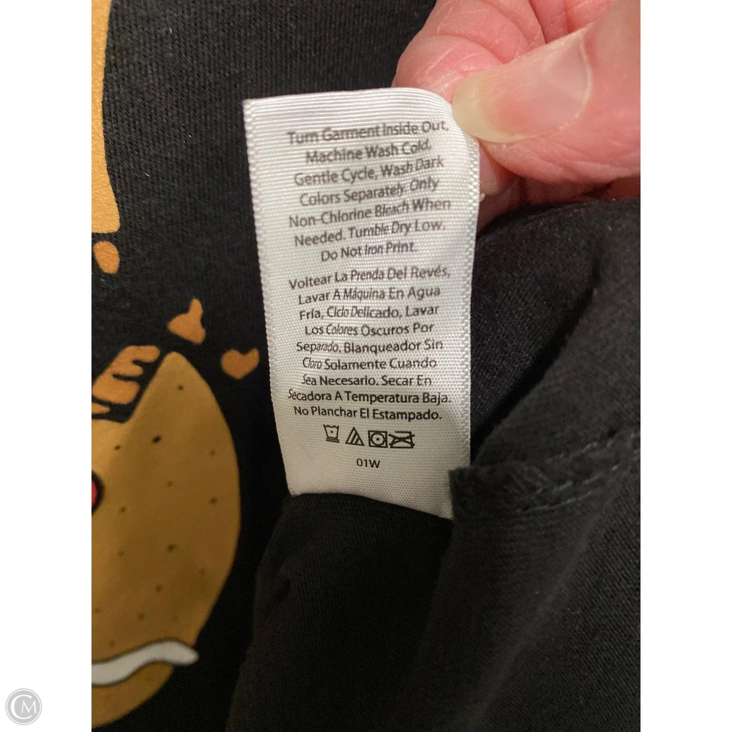 Top Short Sleeve By Holiday Time In Black, Size: 3x